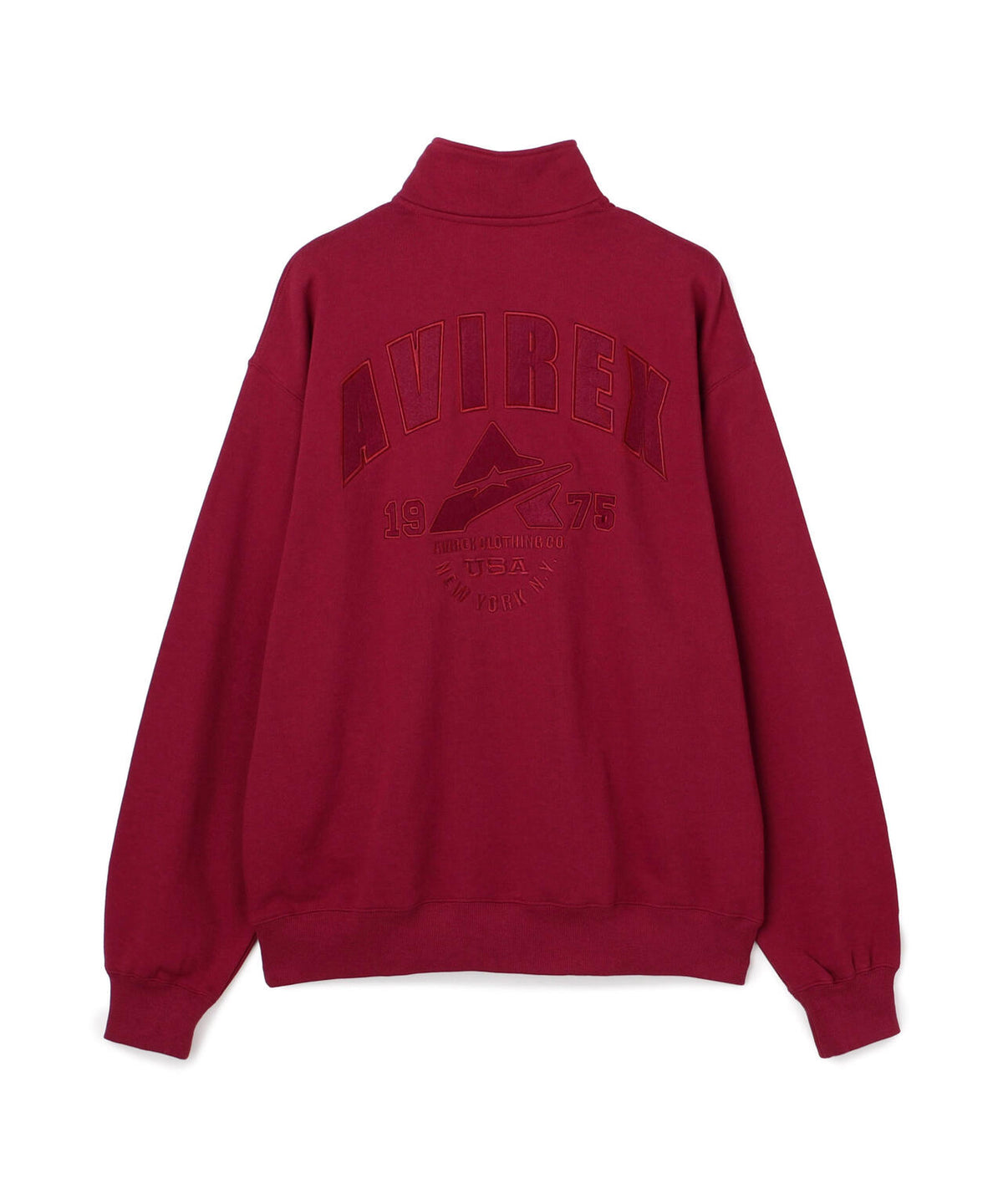 《WEB&DEPOT限定》VARSITY HALF ZIP SWEAT