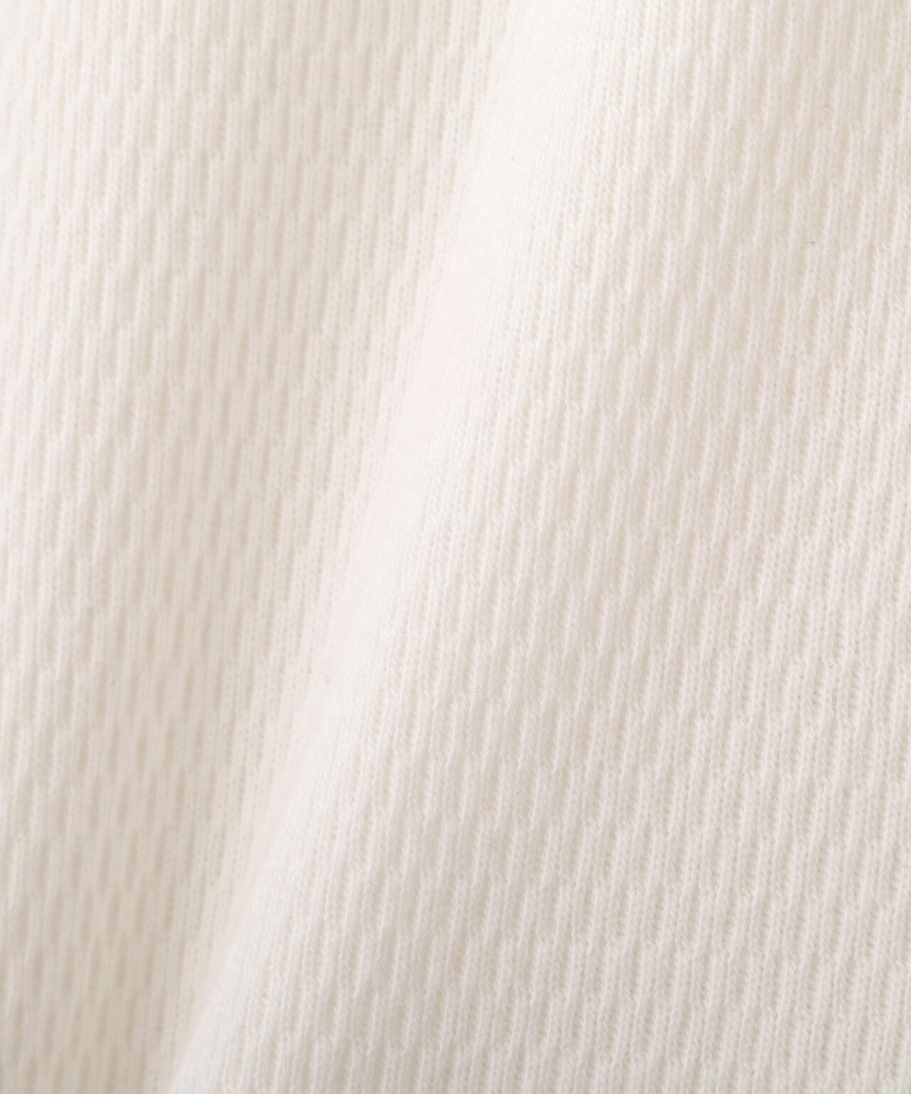 HONEYCOMB WAFFLE HENLEY T-SHIRT