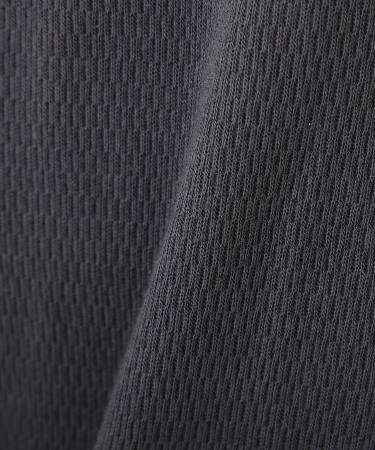 HONEYCOMB WAFFLE HENLEY T-SHIRT