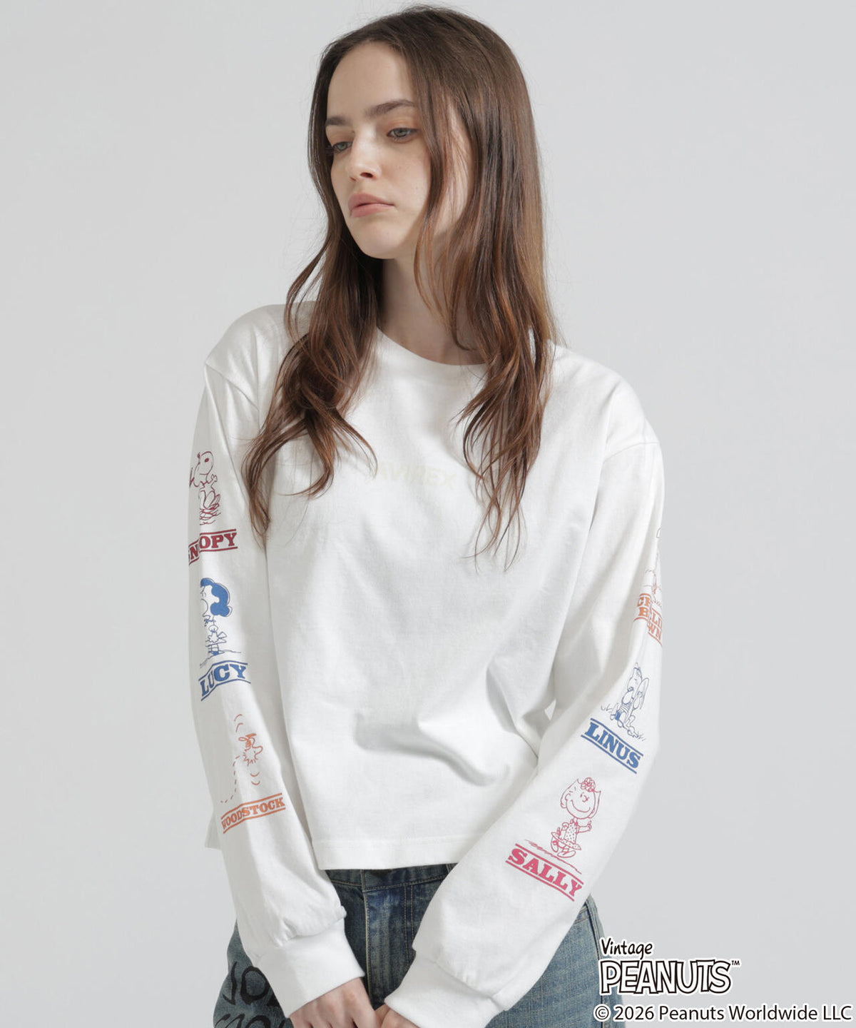 《AVIREX×PEANUTS》COLORFUL L/S T-SHIRT