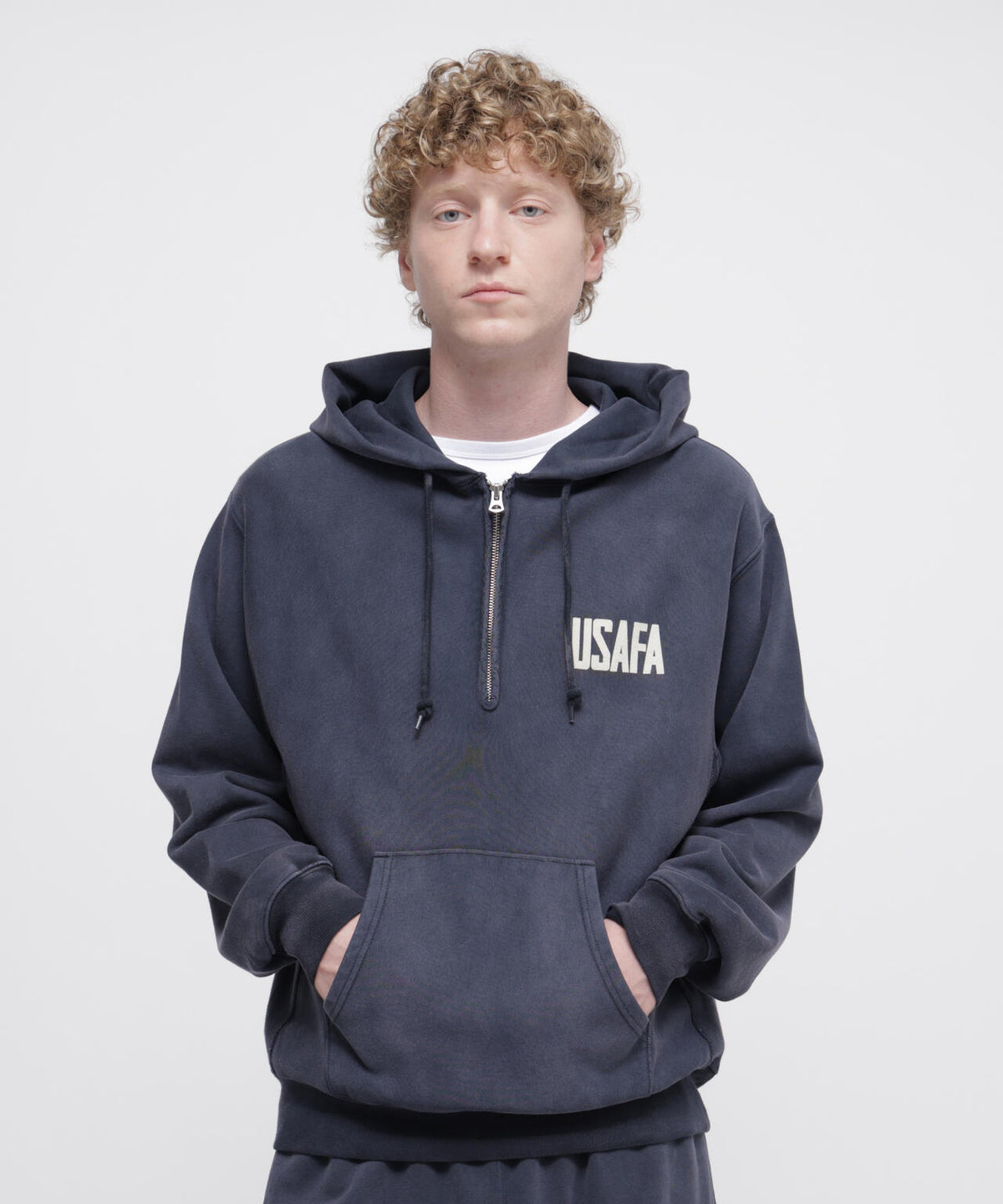 FADED USAFA HALF ZIP HOODIE