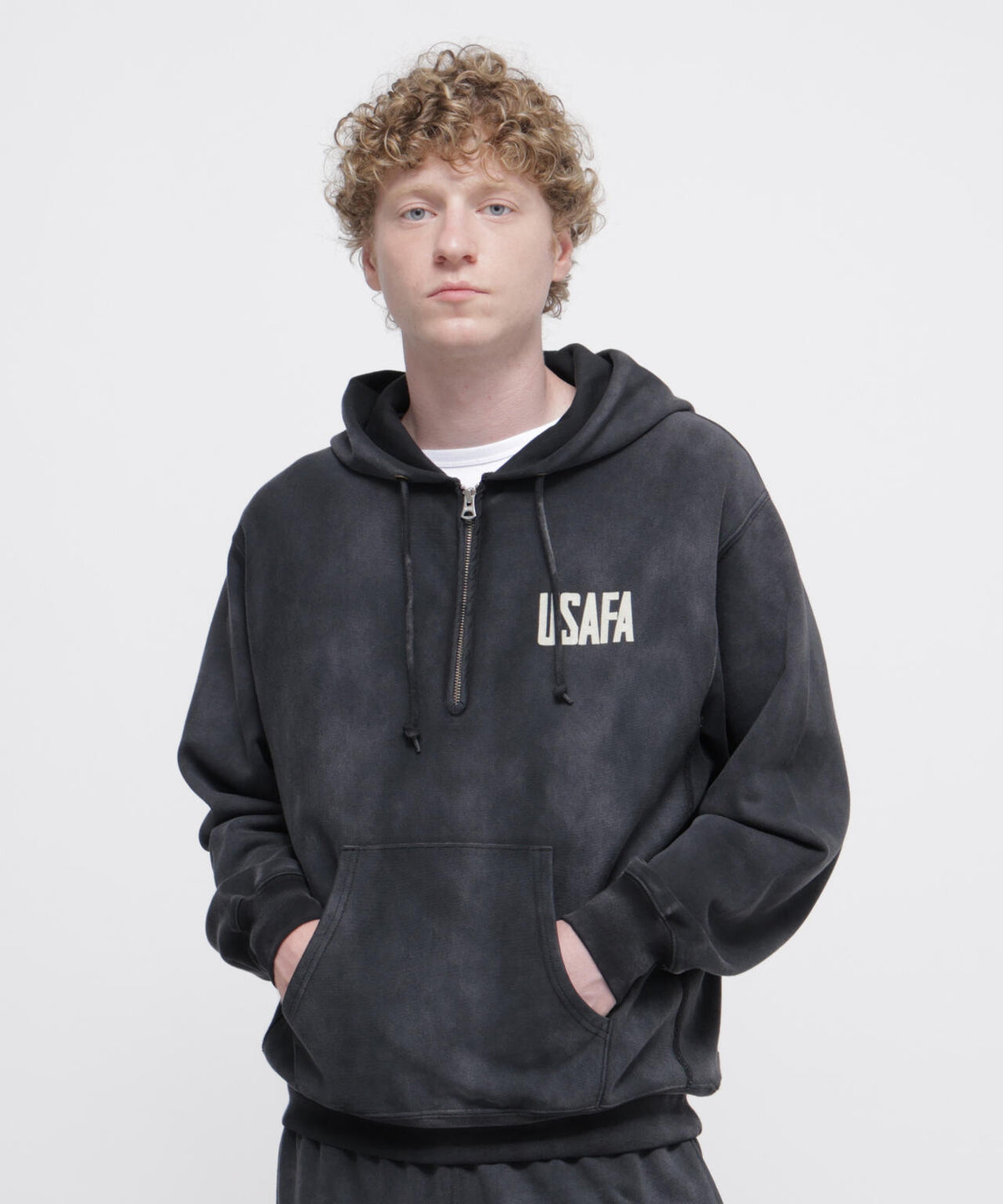FADED USAFA HALF ZIP HOODIE