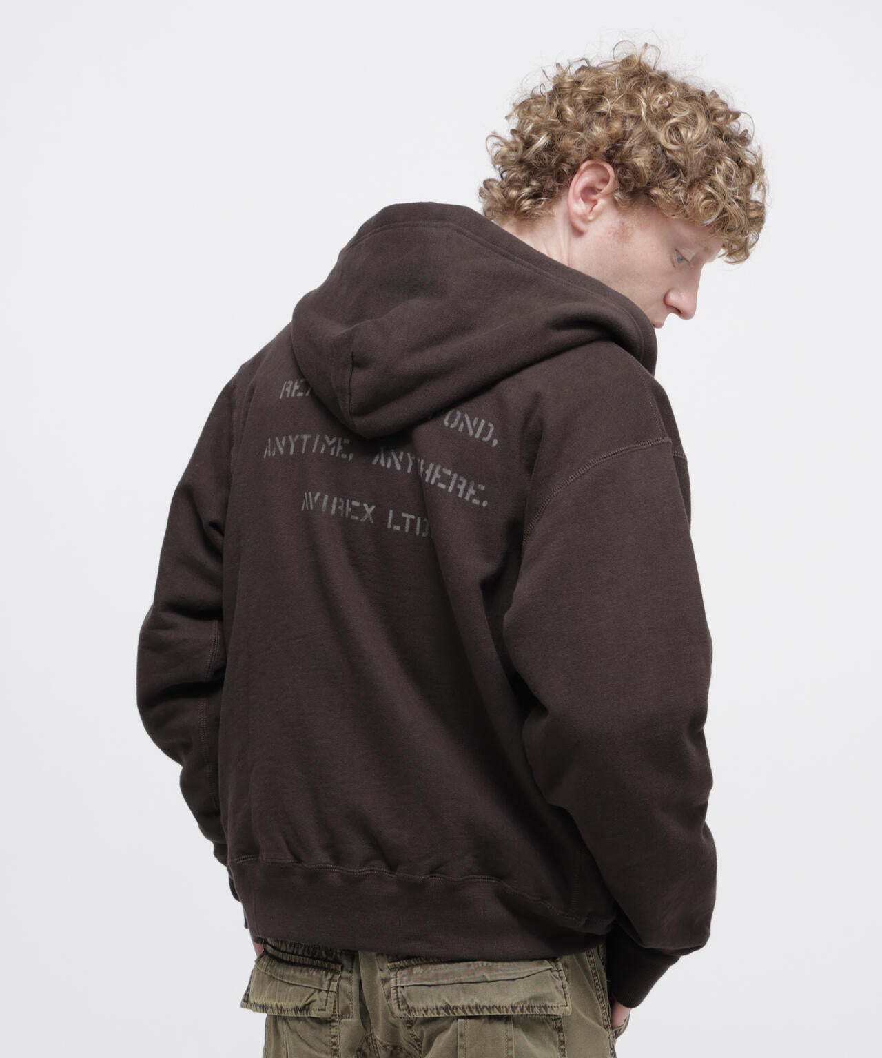 《直営店限定》VINTAGE SWEAT ZIP PARKA ”STENCIL”