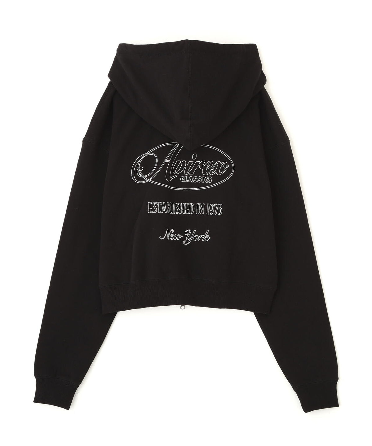 《WOMAN》STITCH EMBROIDERY LOGO ZIP PARKA