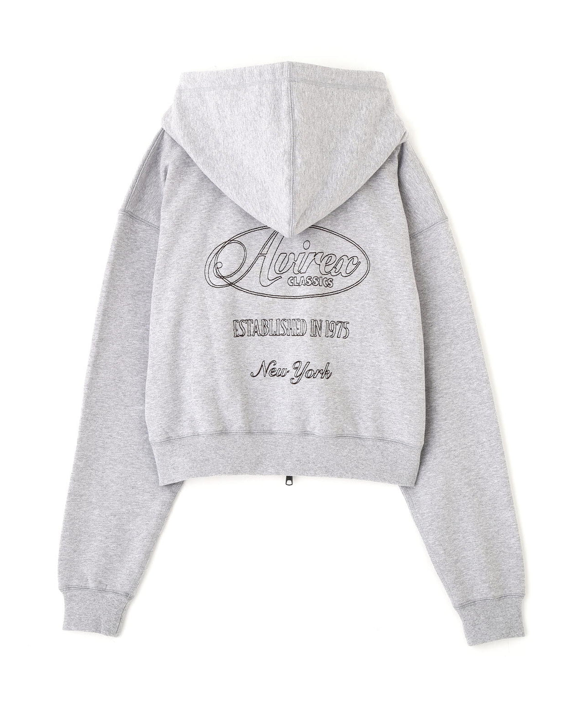《WOMAN》STITCH EMBROIDERY LOGO ZIP PARKA