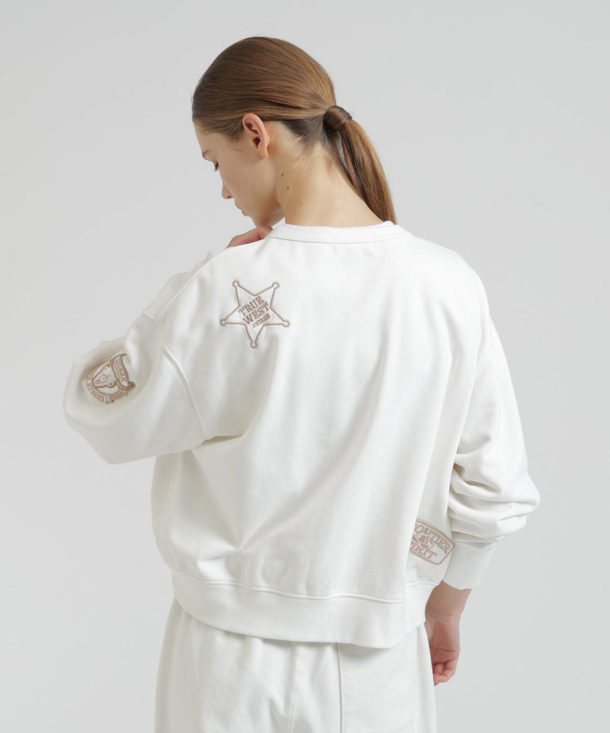 FADE COWBOY PATCH CREW SWEAT