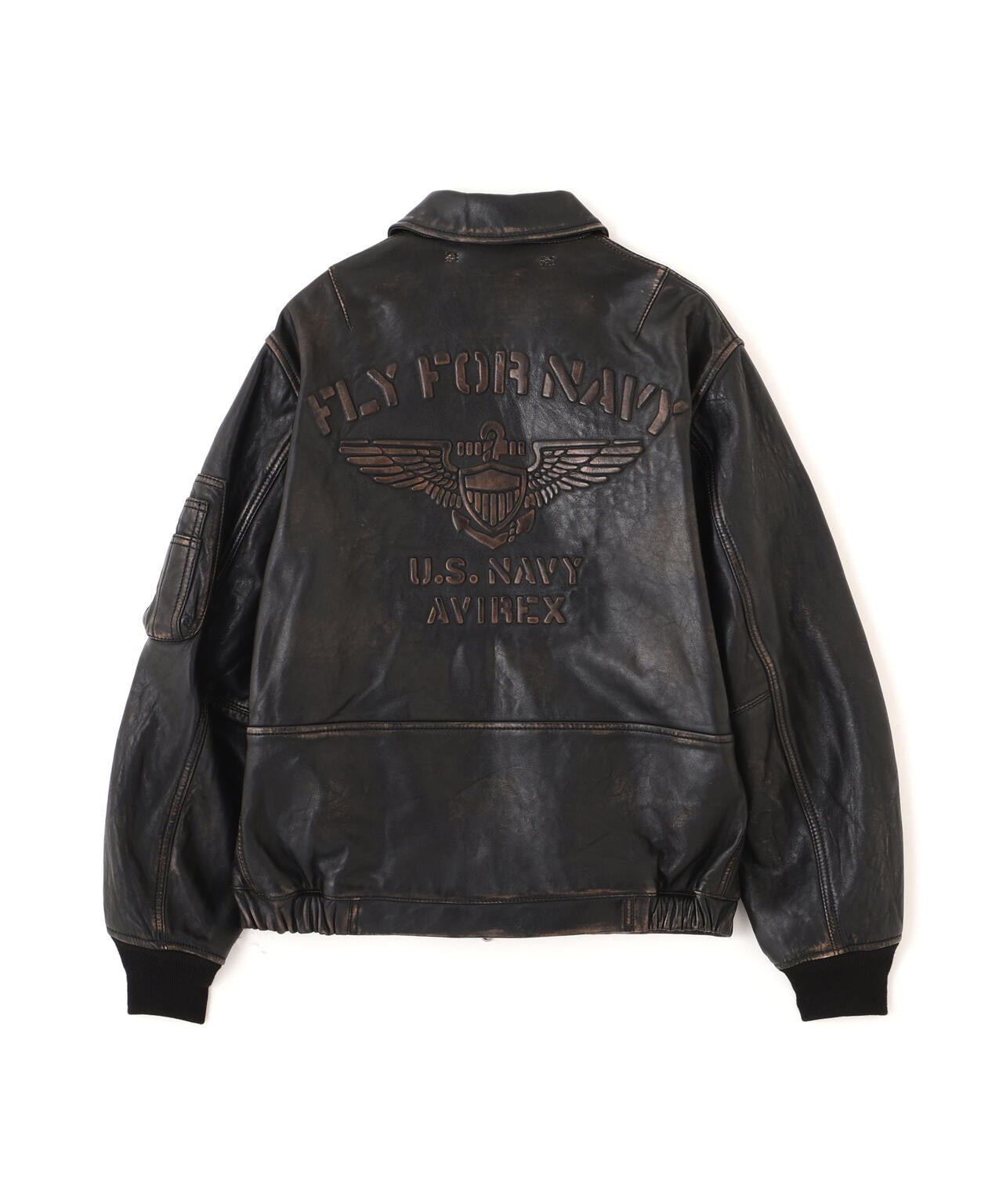 《NAVAL COLLECTION》LEATHER JACKET”FLY FOR NAVY”