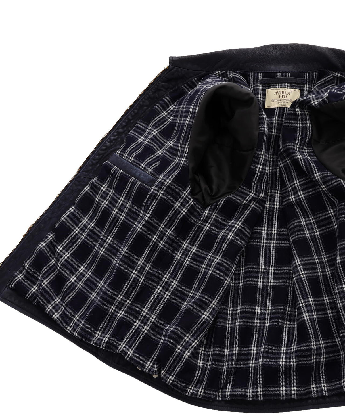 INDIGO LEATHER JACKET