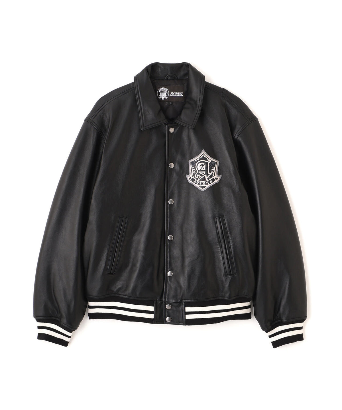 VARSITY LEATHER JACKET ”SELECTED AUTHORITY”