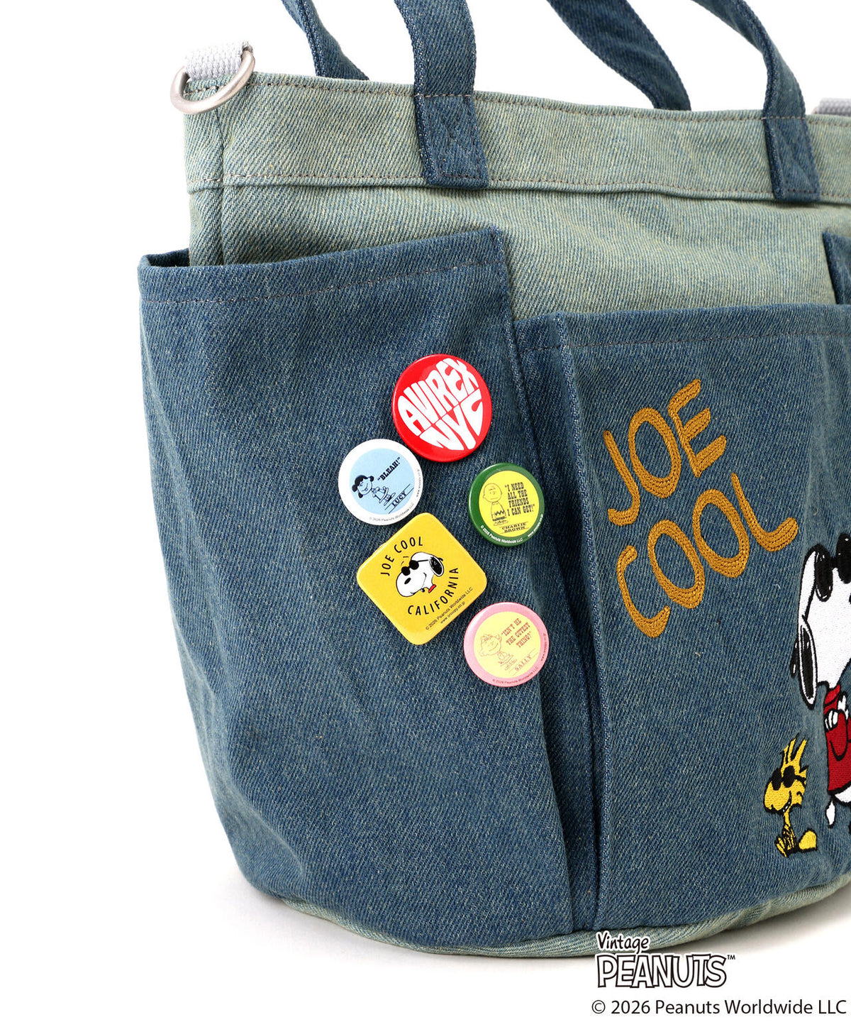 《AVIREX×PEANUTS》JOE COOL DENIM MINI TOTE BAG