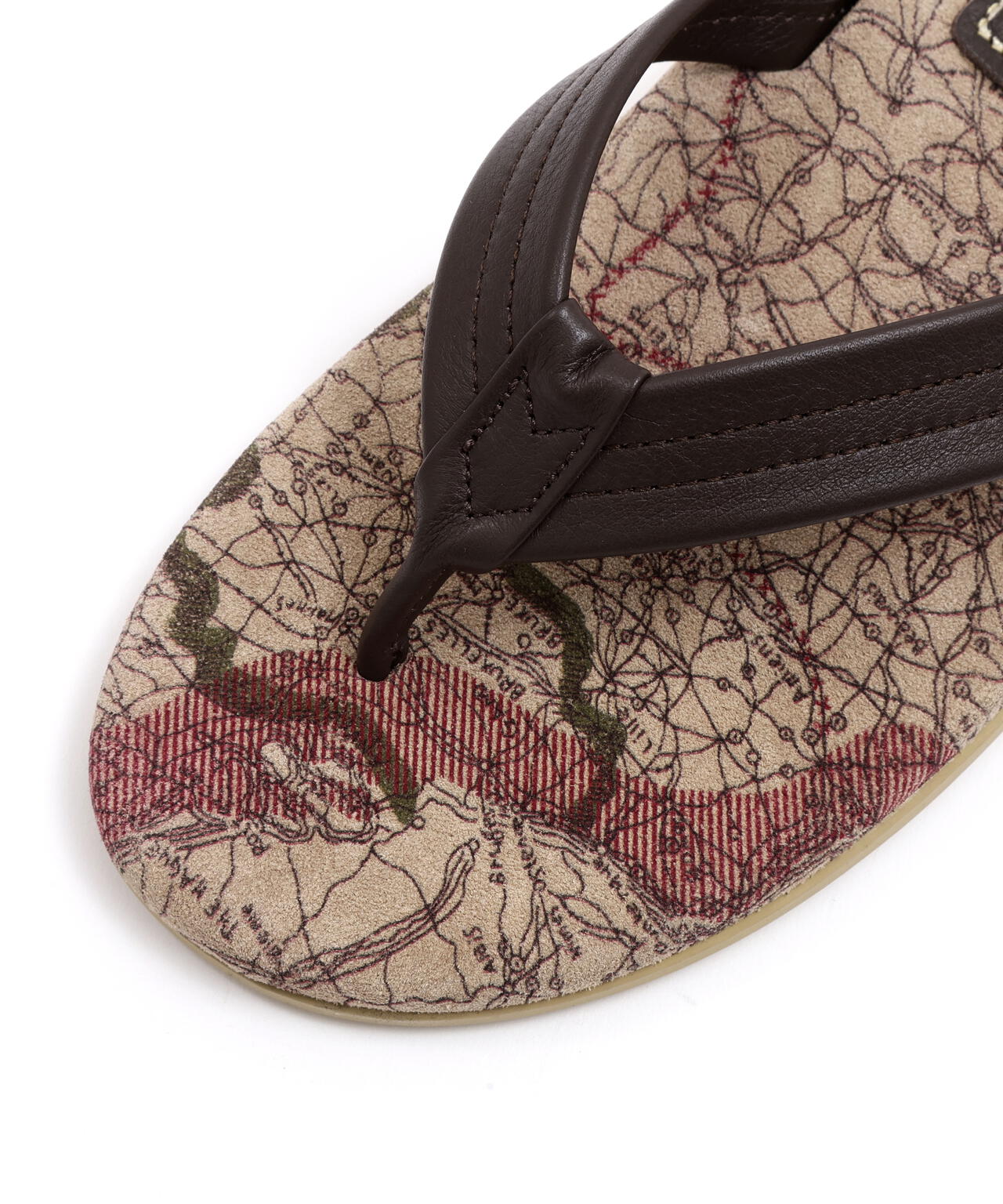 《AVIREX×ISLAND SLIPPER》MAP PATTERN TONG SANDAL