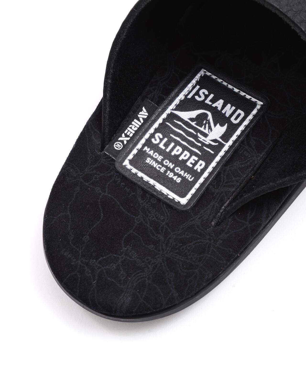 《AVIREX×ISLAND SLIPPER》MAP PATTERN BIT SLIDE SANDAL