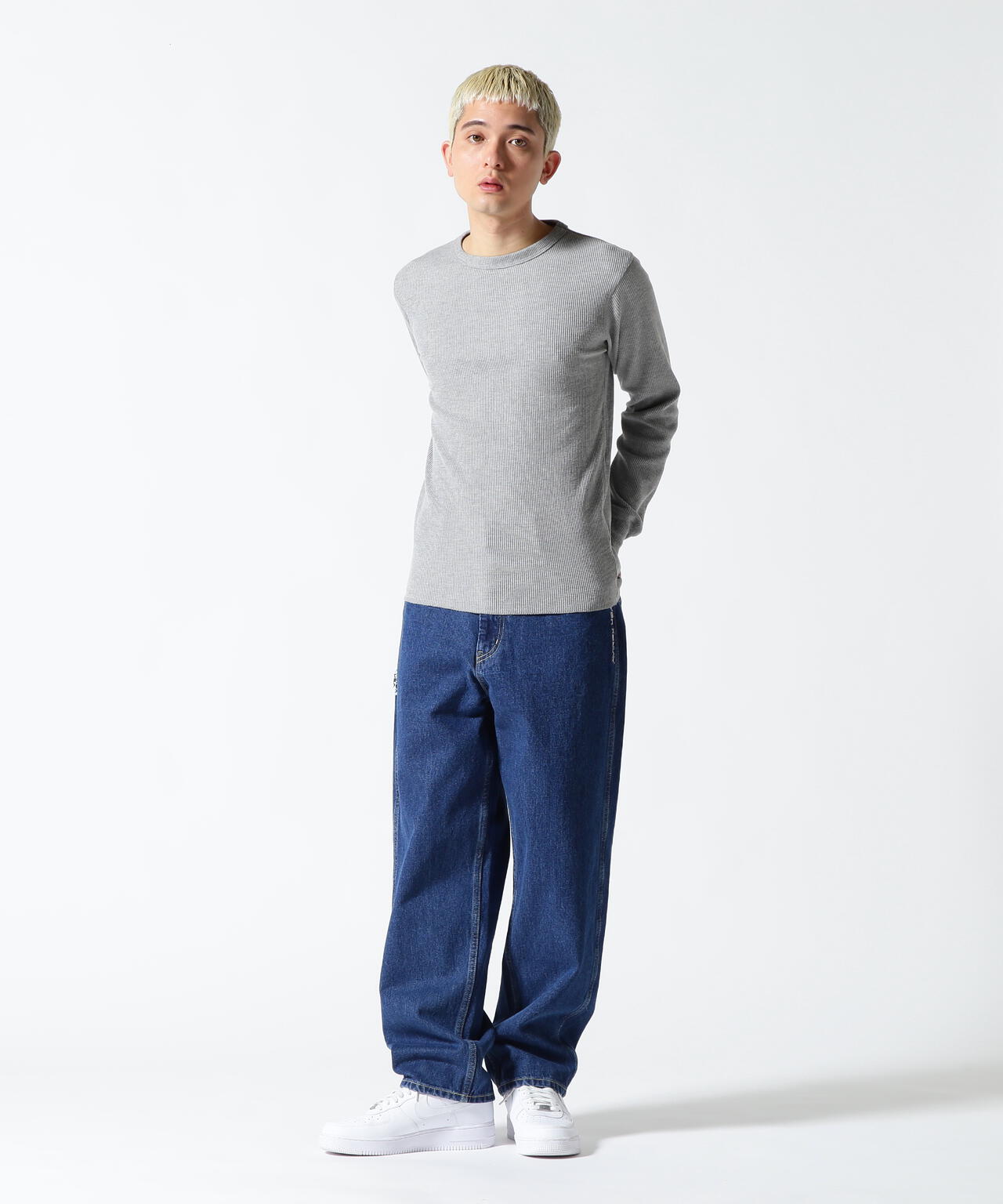 《DAILY/デイリー》L/S THERMAL CREW NECK T-SHIRT