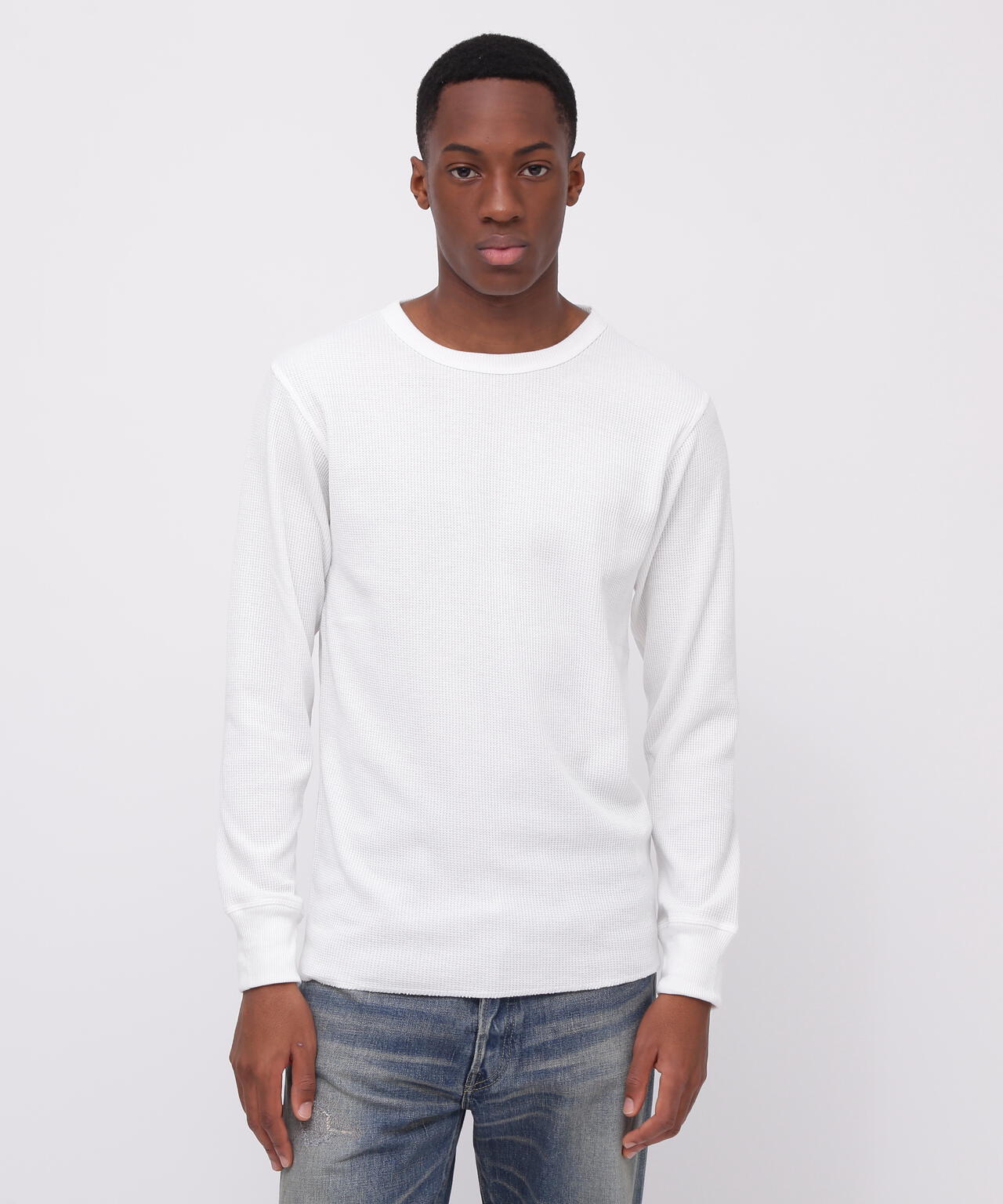 《DAILY/デイリー》L/S THERMAL CREW NECK T-SHIRT