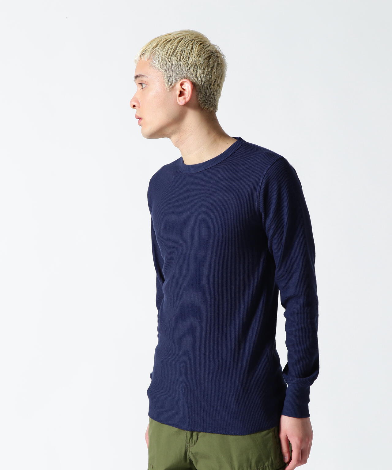 《DAILY/デイリー》L/S THERMAL CREW NECK T-SHIRT