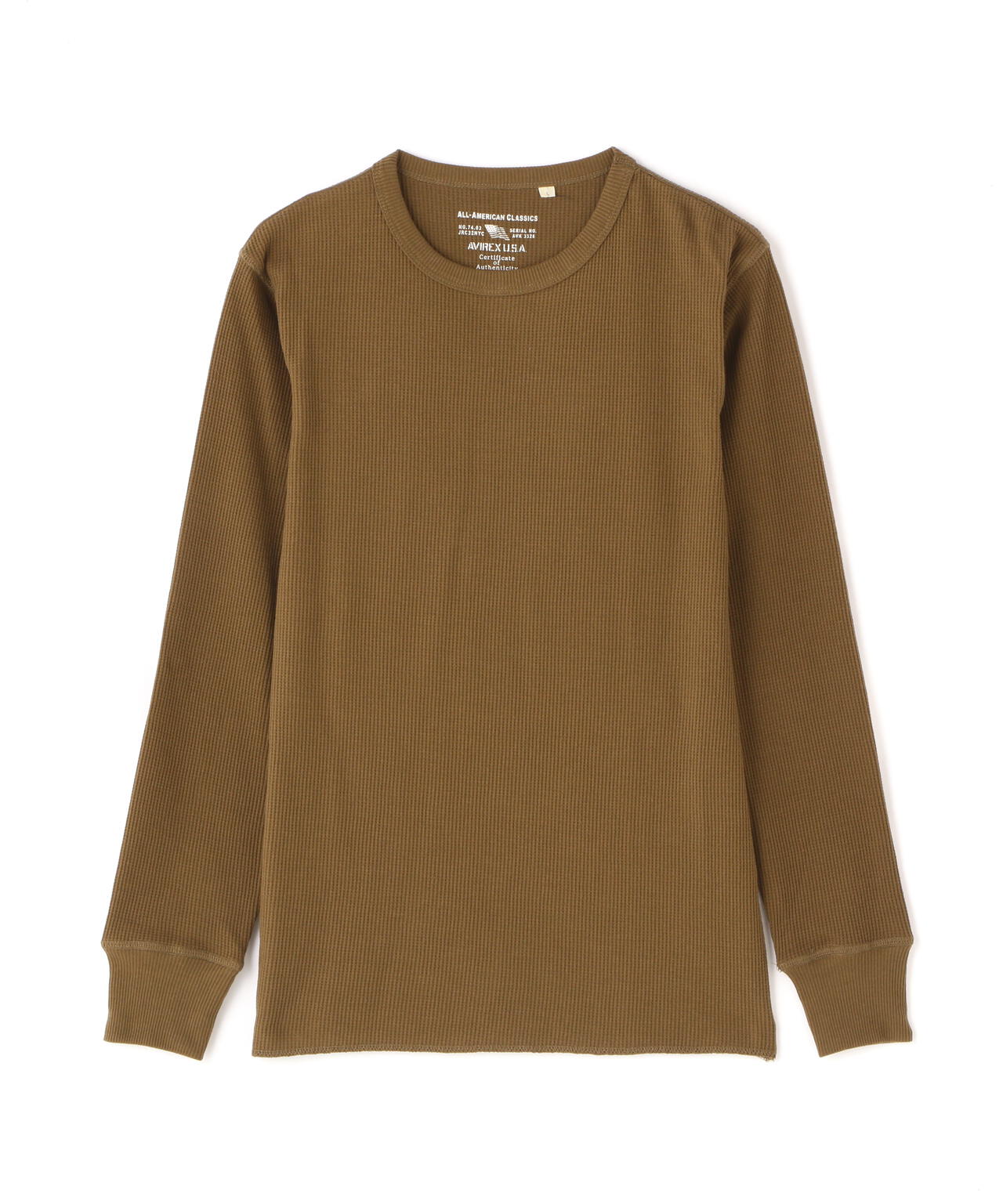 《DAILY/デイリー》L/S THERMAL CREW NECK T-SHIRT