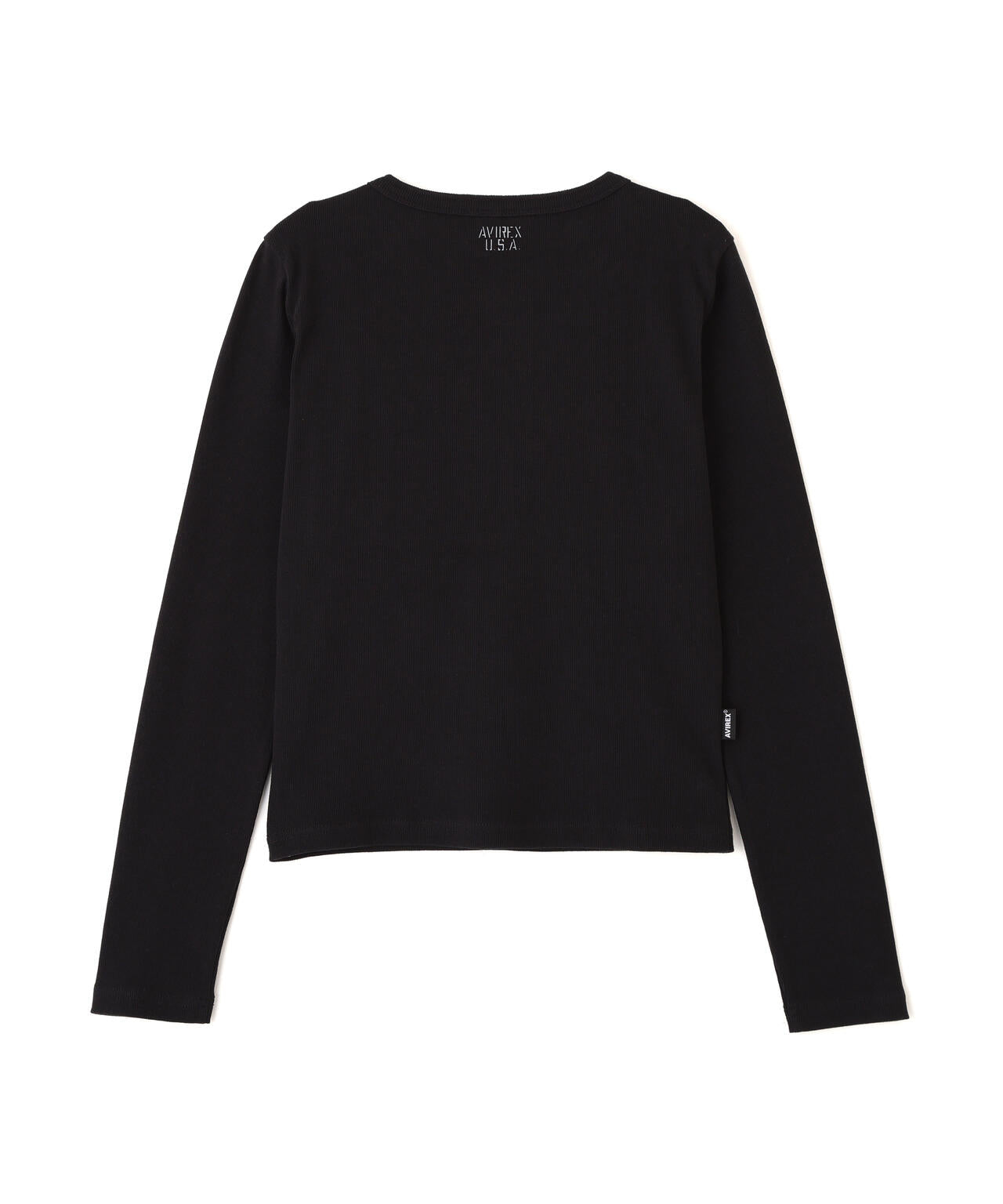 《DAILY/デイリー/WOMAN》L/S HENLEY NECK T-SHIRT
