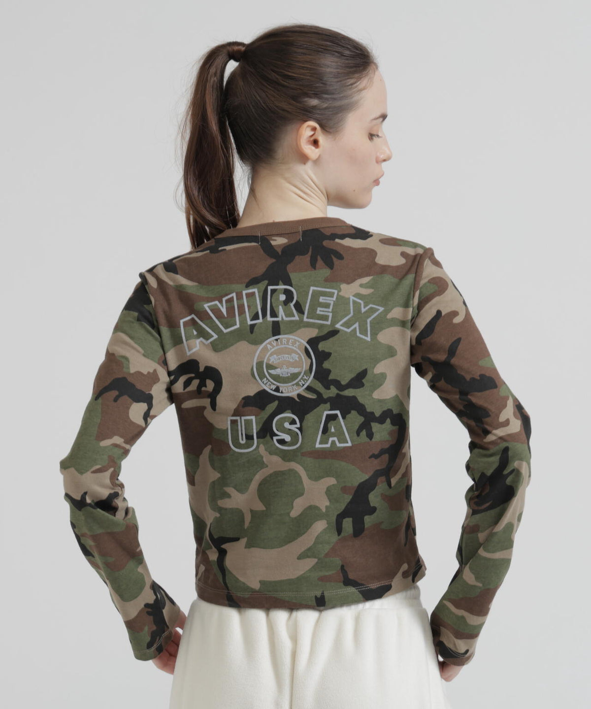 《直営店限定》L/S VARSITY LOGO MINI T-SHIRT