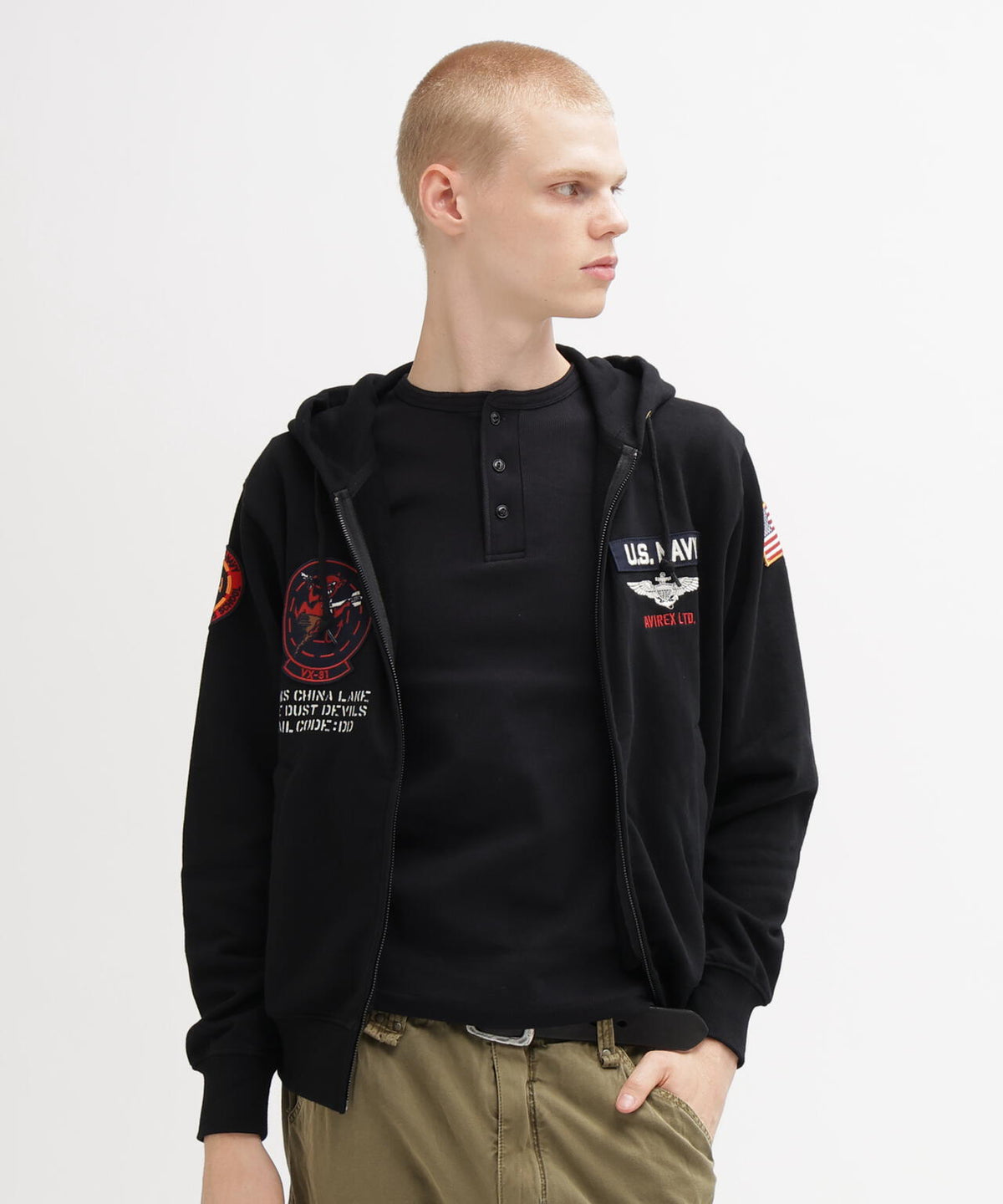 LONG SLEEVE ZIP PARKA DUST DEVILS