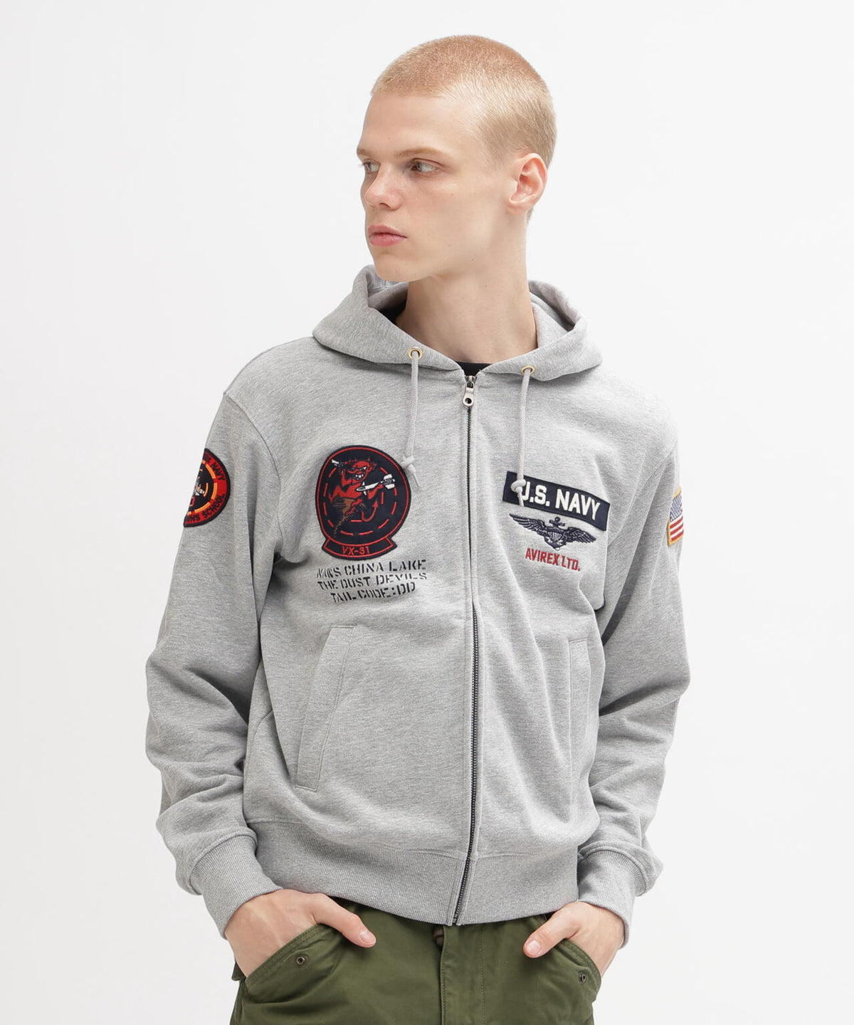 LONG SLEEVE ZIP PARKA DUST DEVILS