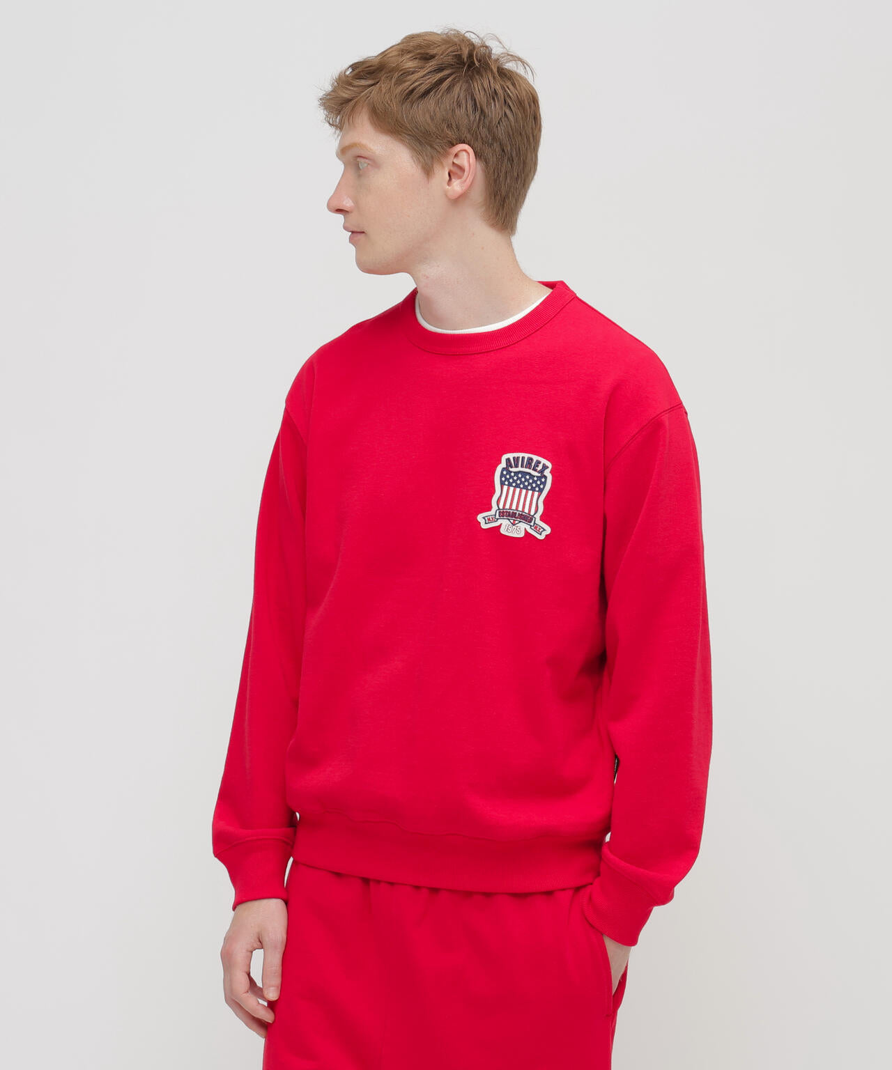 SIGNATURE VARSITY LOGO CREWNECK SWEAT