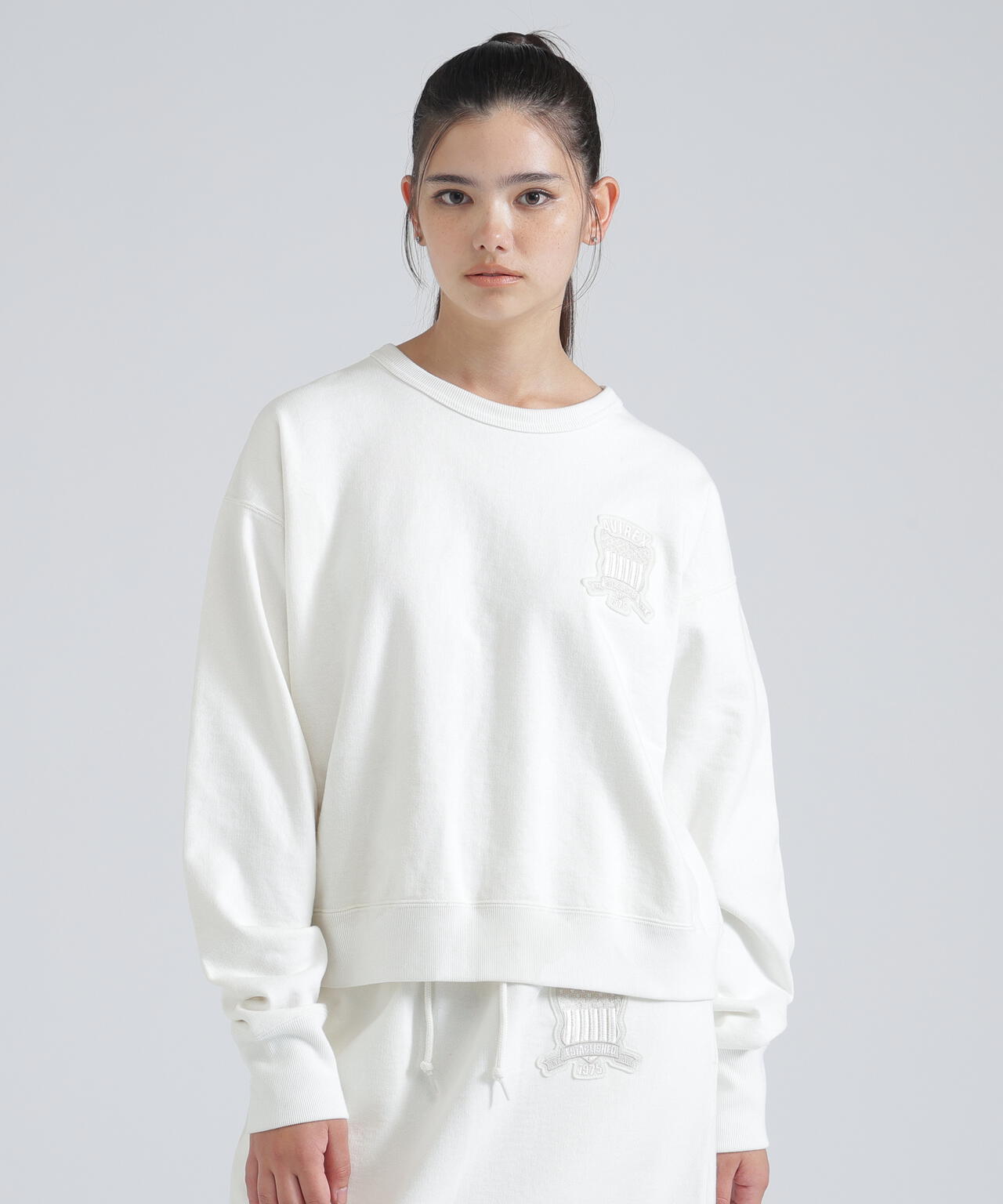 《WOMAN》SIGNATURE VARSITY LOGO SWEAT