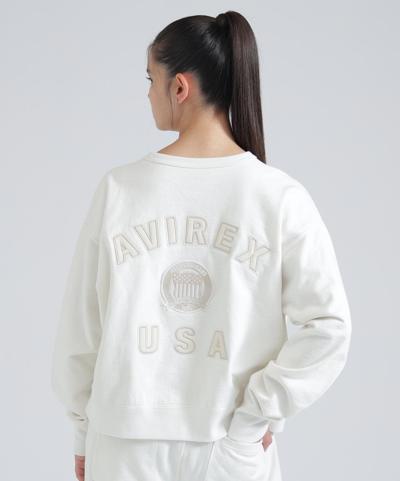 《WOMAN》SIGNATURE VARSITY LOGO SWEAT