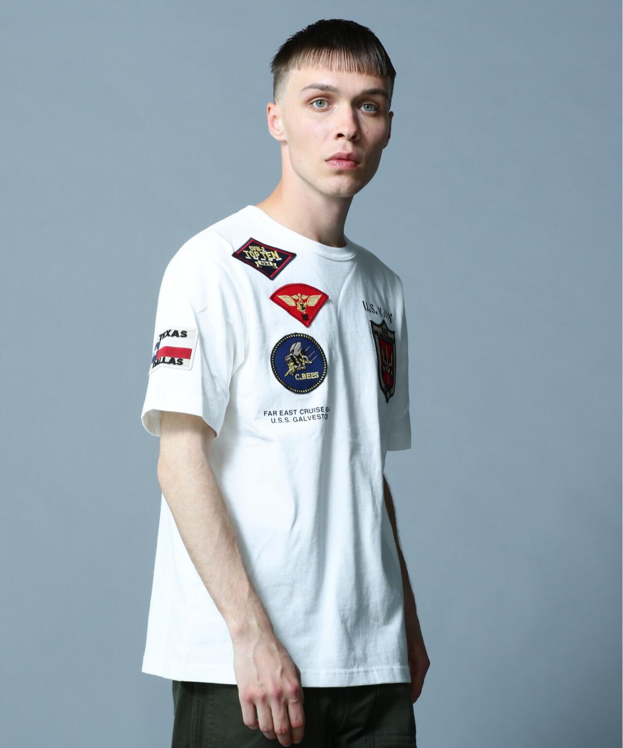 《WEB＆DEPOT限定》TOP GUN WAPPEN T-SHIRT