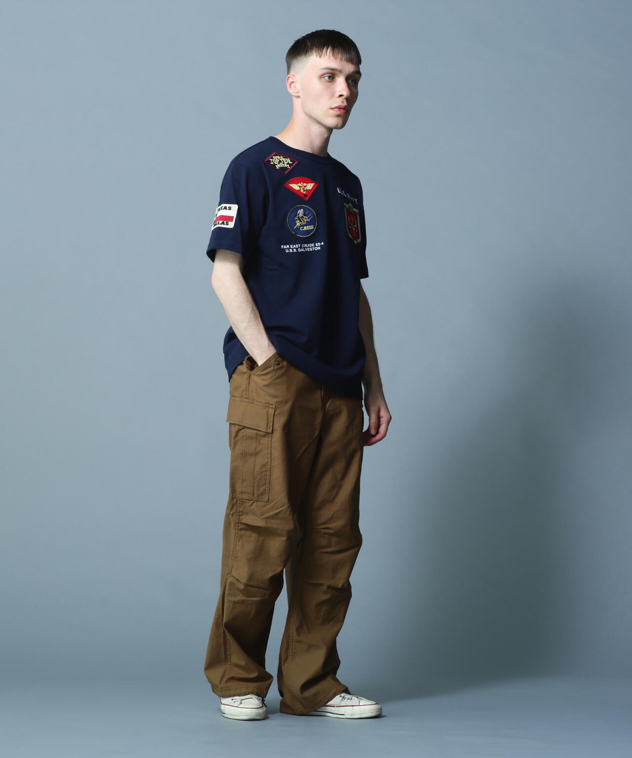 《WEB＆DEPOT限定》TOP GUN WAPPEN T-SHIRT