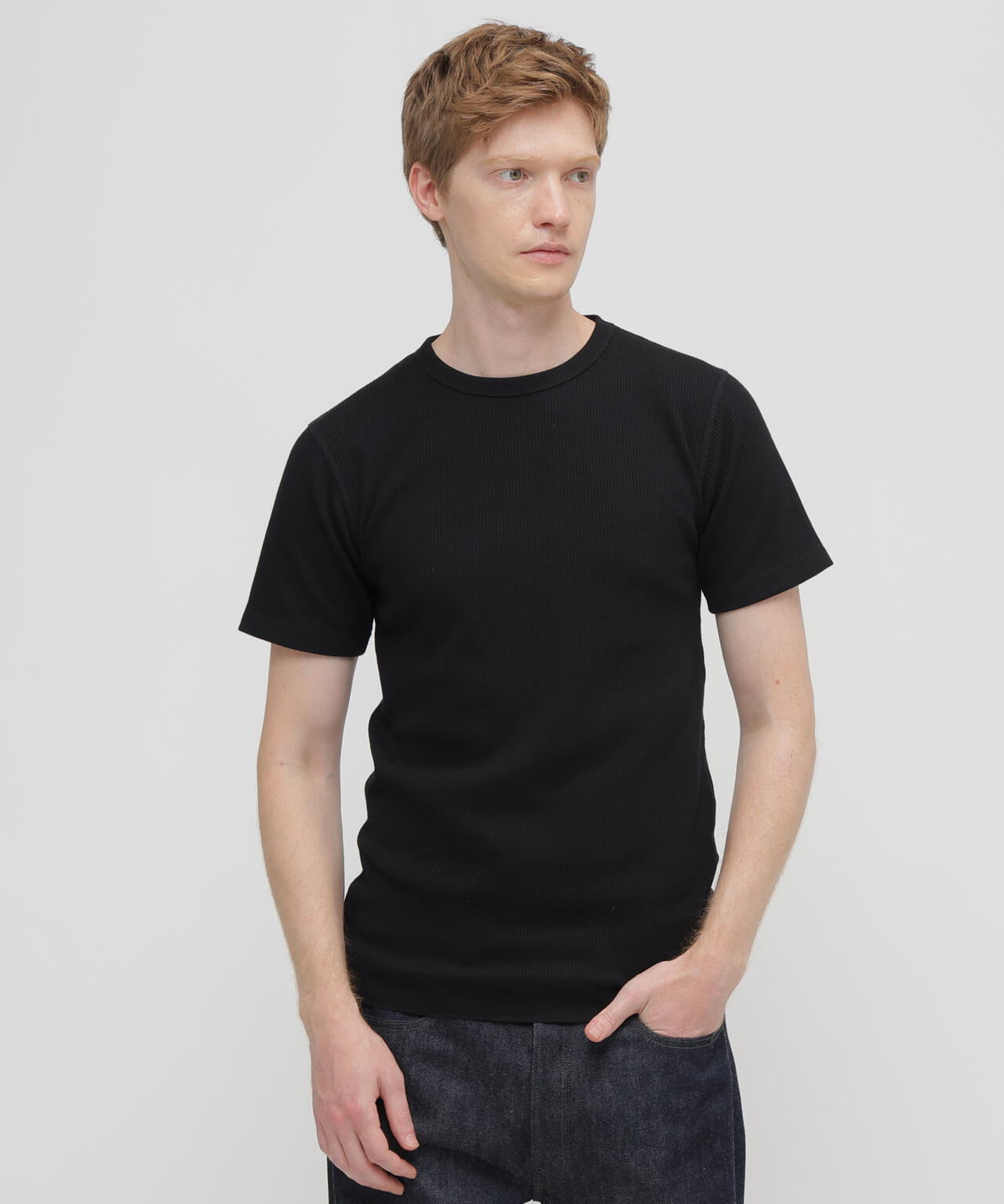 《DAILY/デイリー》THERMAL CREW NECK T-SHIRT
