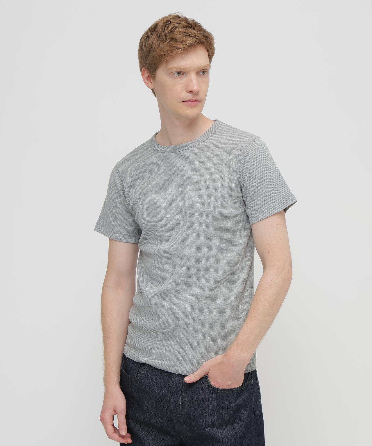 《DAILY/デイリー》THERMAL CREW NECK T-SHIRT