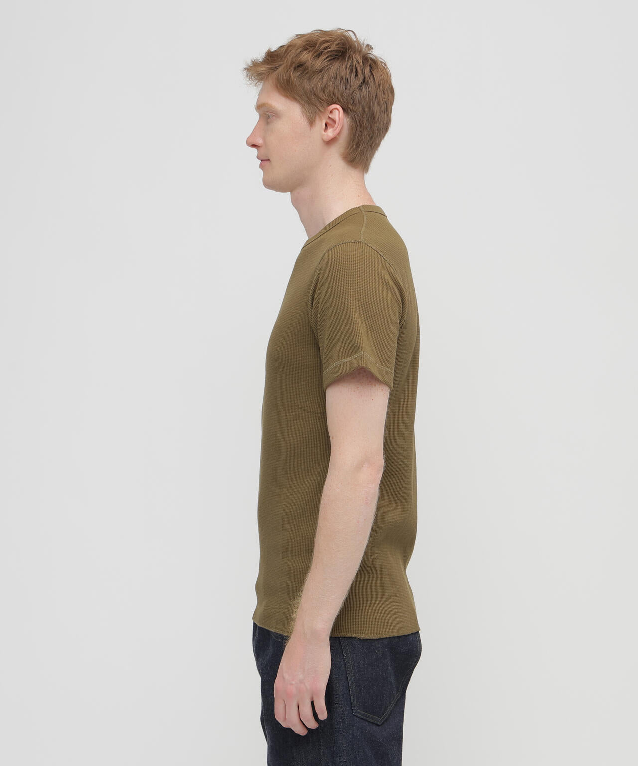 《DAILY/デイリー》THERMAL CREW NECK T-SHIRT