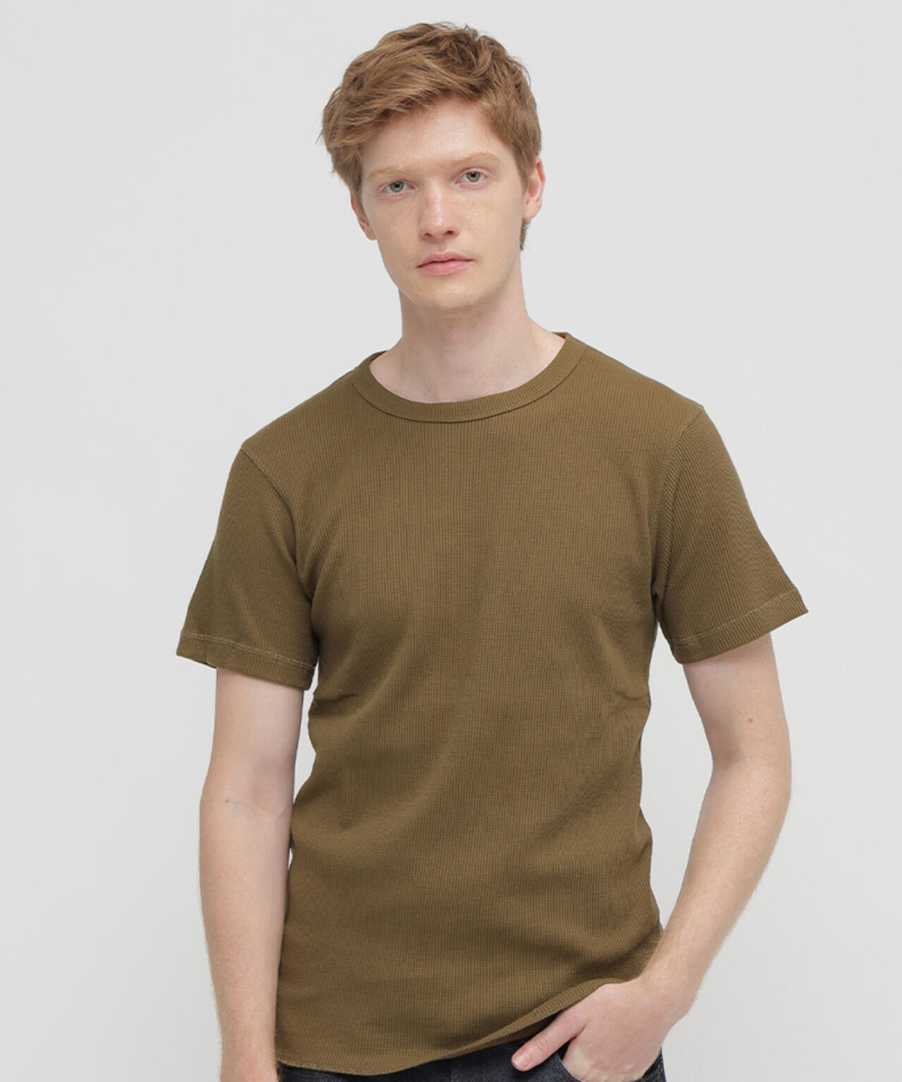 《DAILY/デイリー》THERMAL CREW NECK T-SHIRT