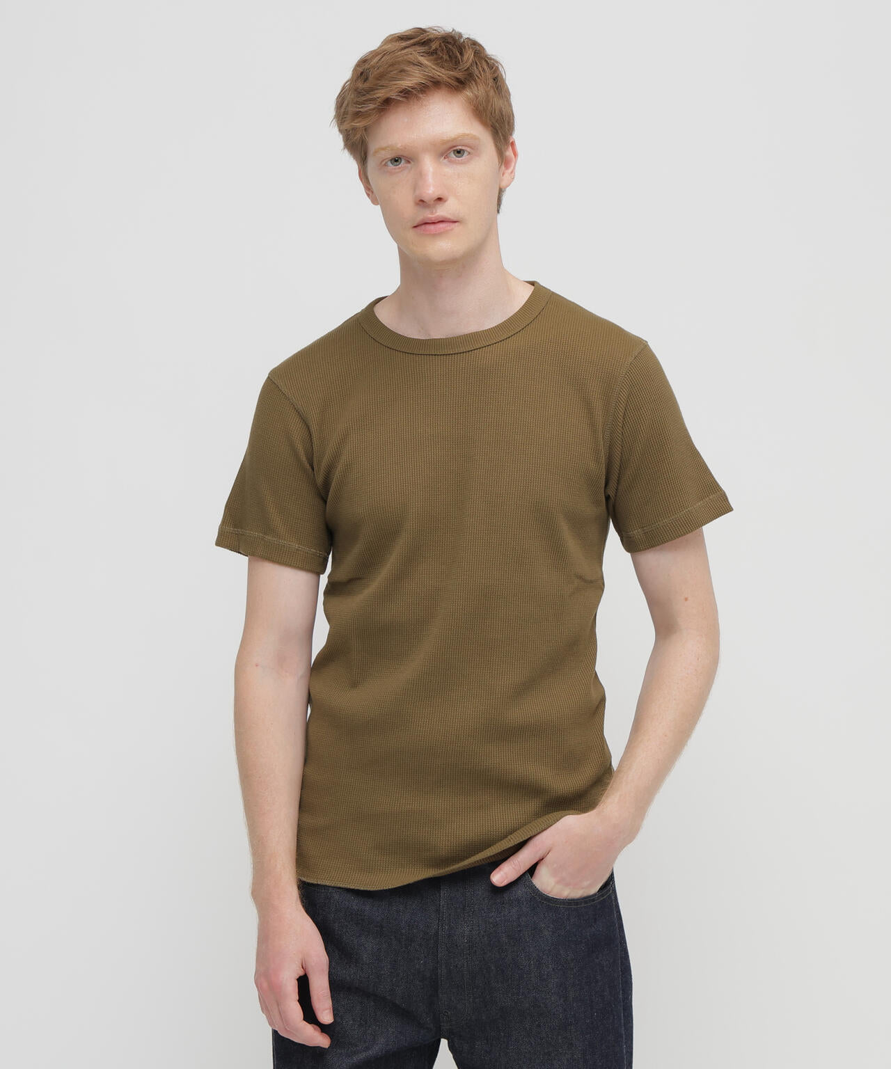 《DAILY/デイリー》THERMAL CREW NECK T-SHIRT
