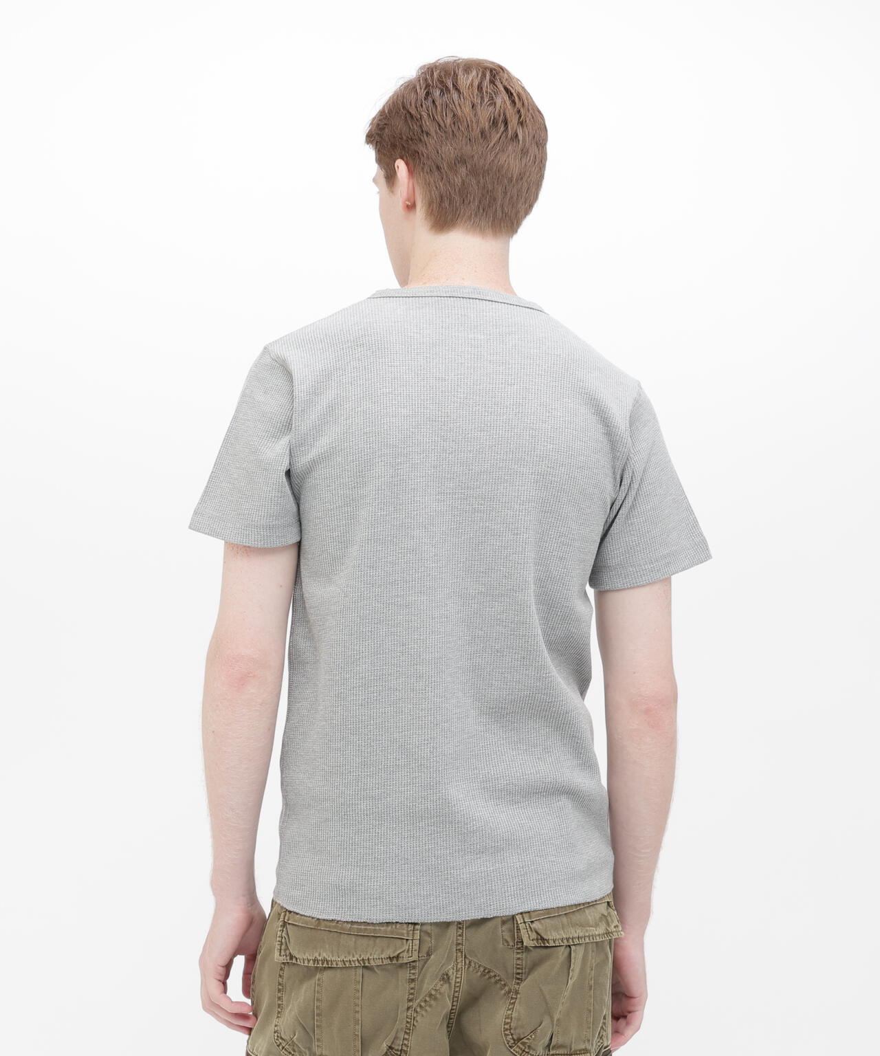 《DAILY/デイリー》THERMAL HENLEY NECK T-SHIRT