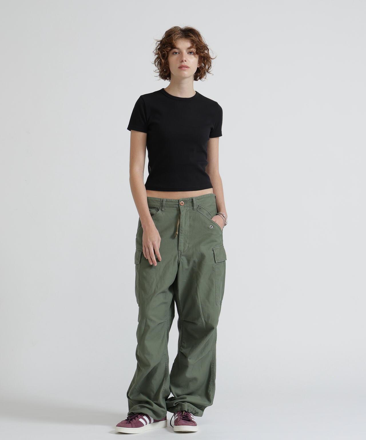 《DAILY/デイリー/WOMAN》 S/S CREW NECK T-SHIRT