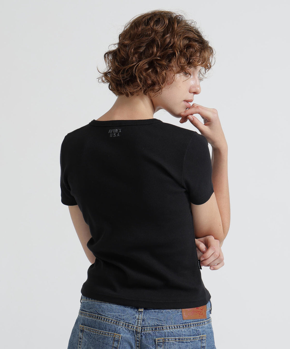 《DAILY/デイリー/WOMAN》 S/S HENLEY NECK T-SHIRT