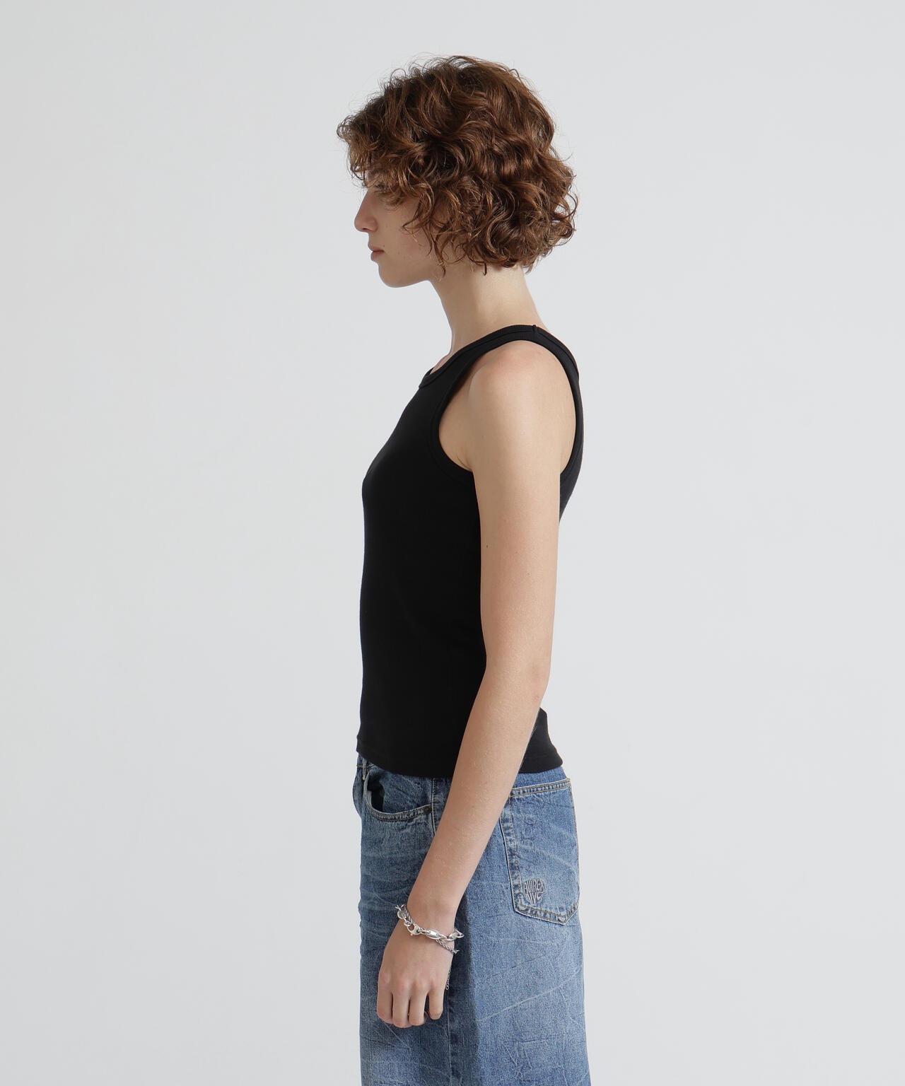《DAILY/デイリー/WOMAN》RIB TANK TOP