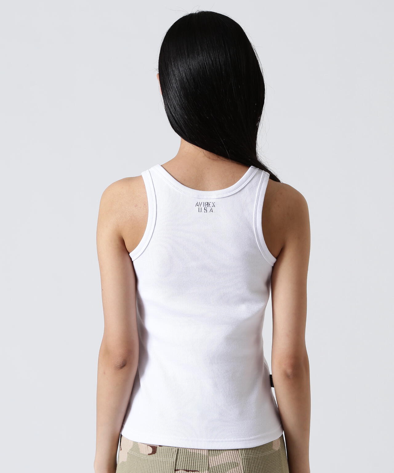 《DAILY/デイリー/WOMAN》RIB TANK TOP