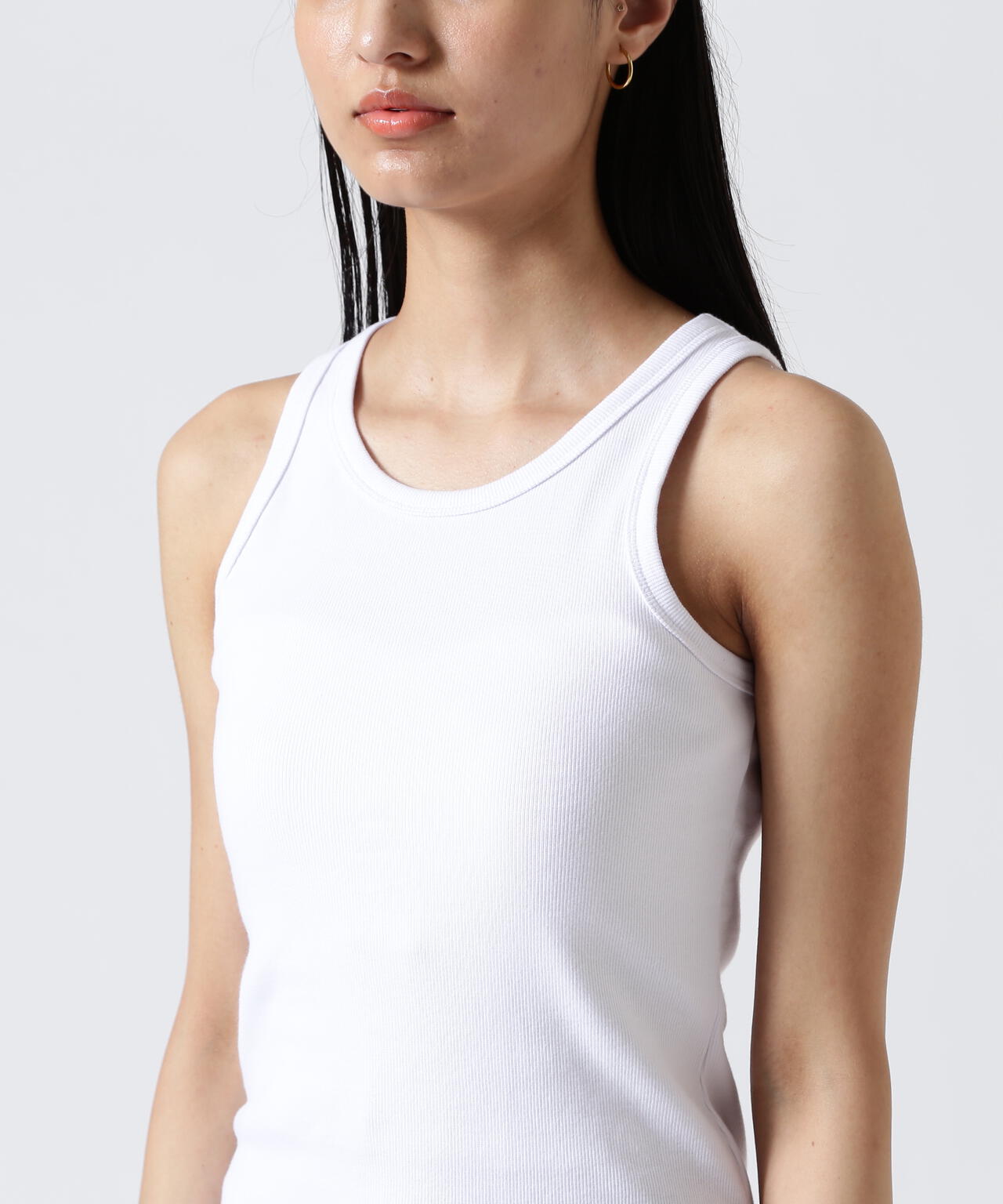 《DAILY/デイリー/WOMAN》RIB TANK TOP