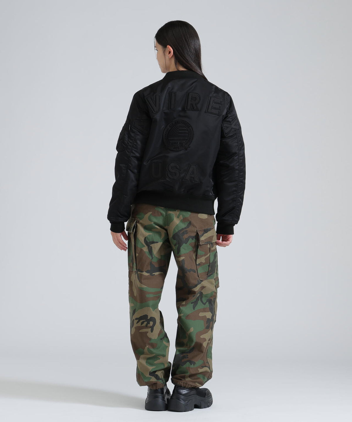 《WOMAN/直営店限定》MA-1 BIG LOGO FLAG