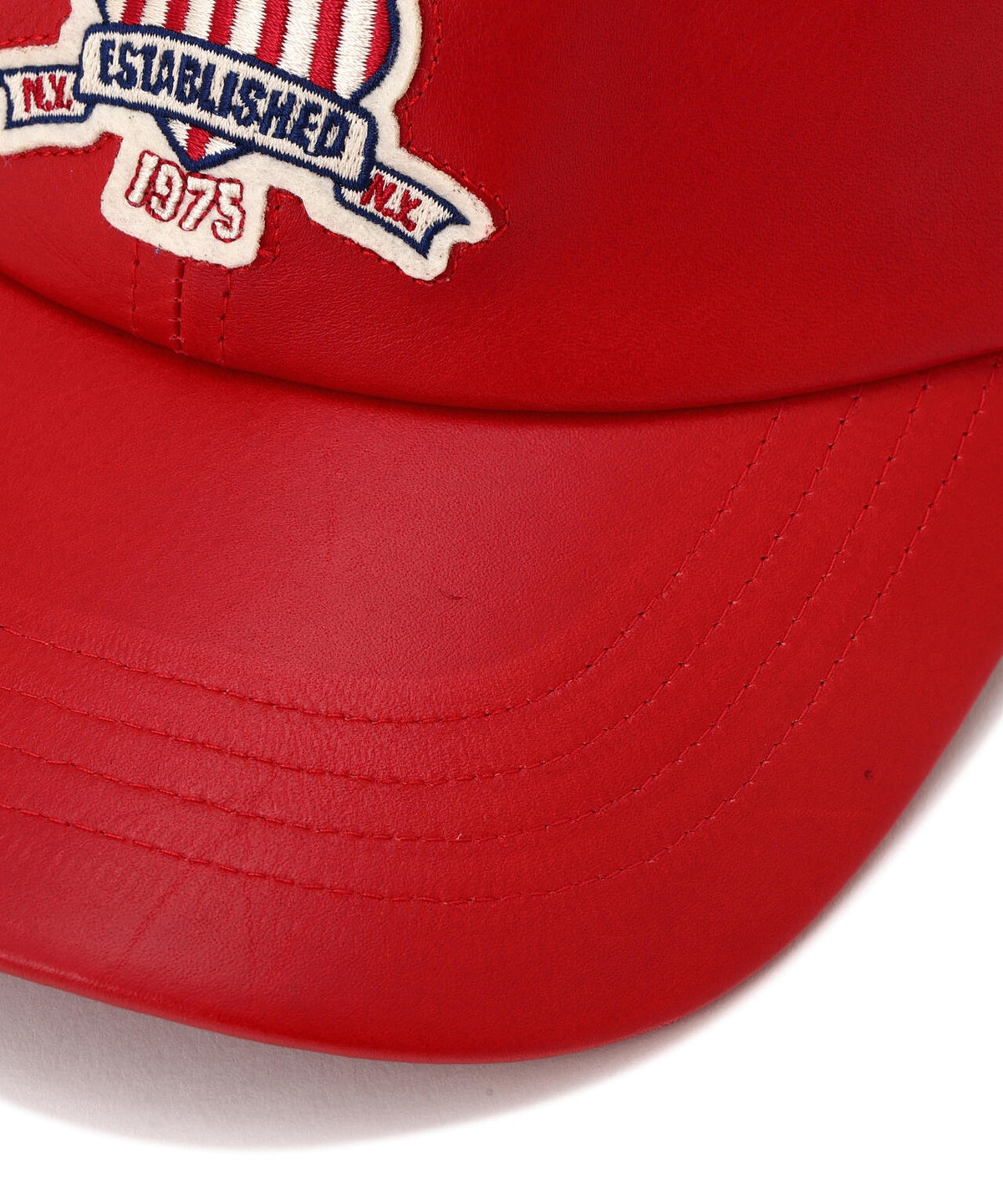 VARSITY LEATHER CAP ”SIGNATURE LOGO”
