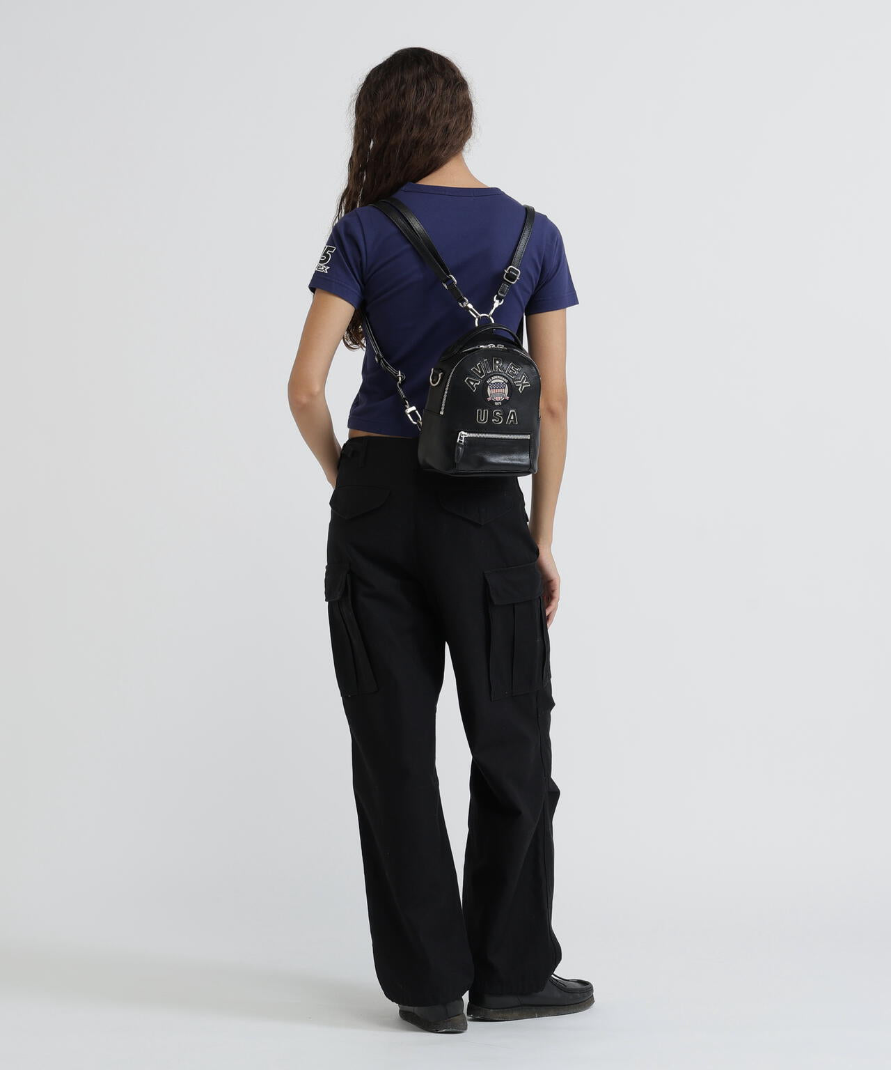 《直営店限定》VARSITY LEATHER MINI BACKPACK/AVX 5653