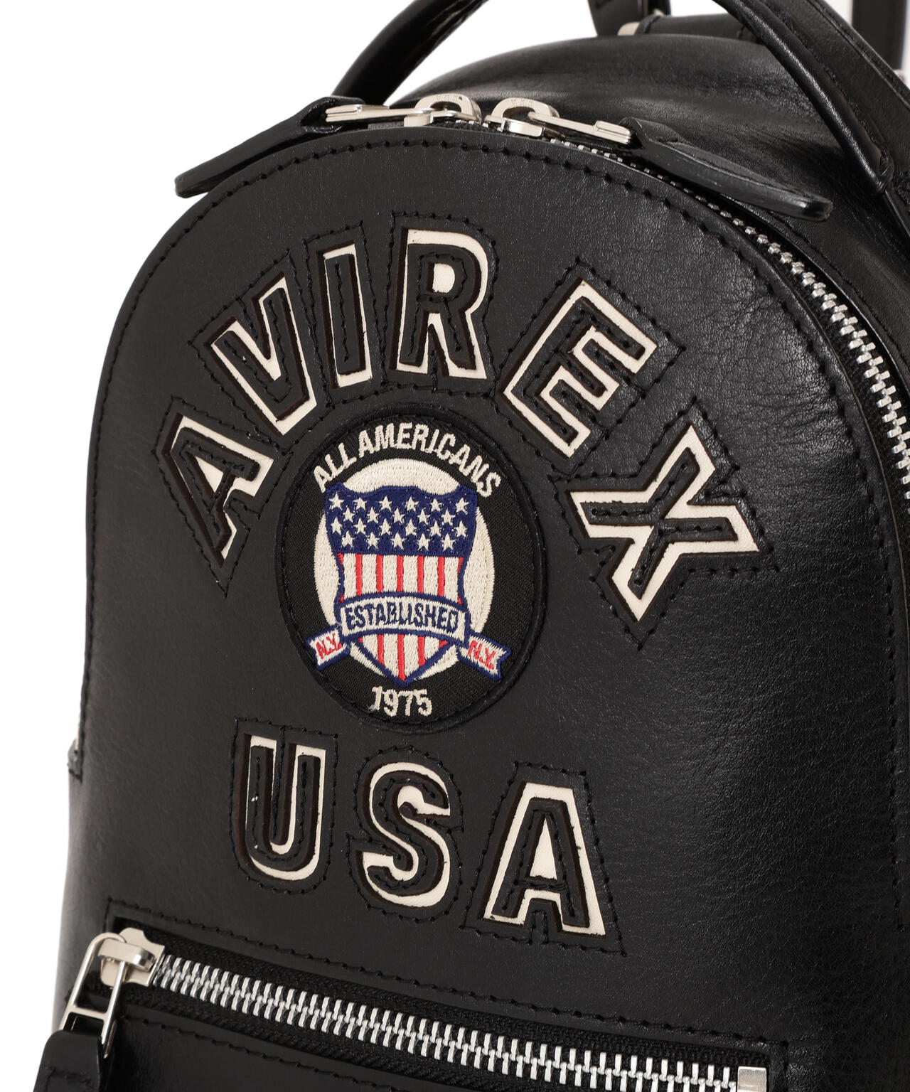 《直営店限定》VARSITY LEATHER MINI BACKPACK/AVX 5653