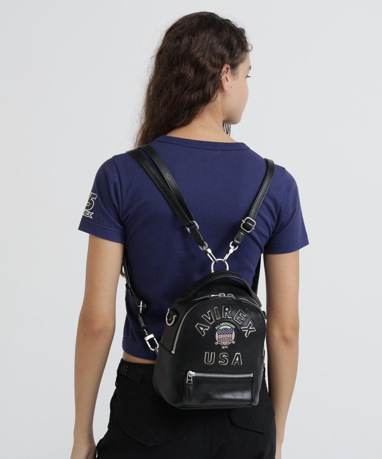 《直営店限定》VARSITY LEATHER MINI BACKPACK/AVX 5653