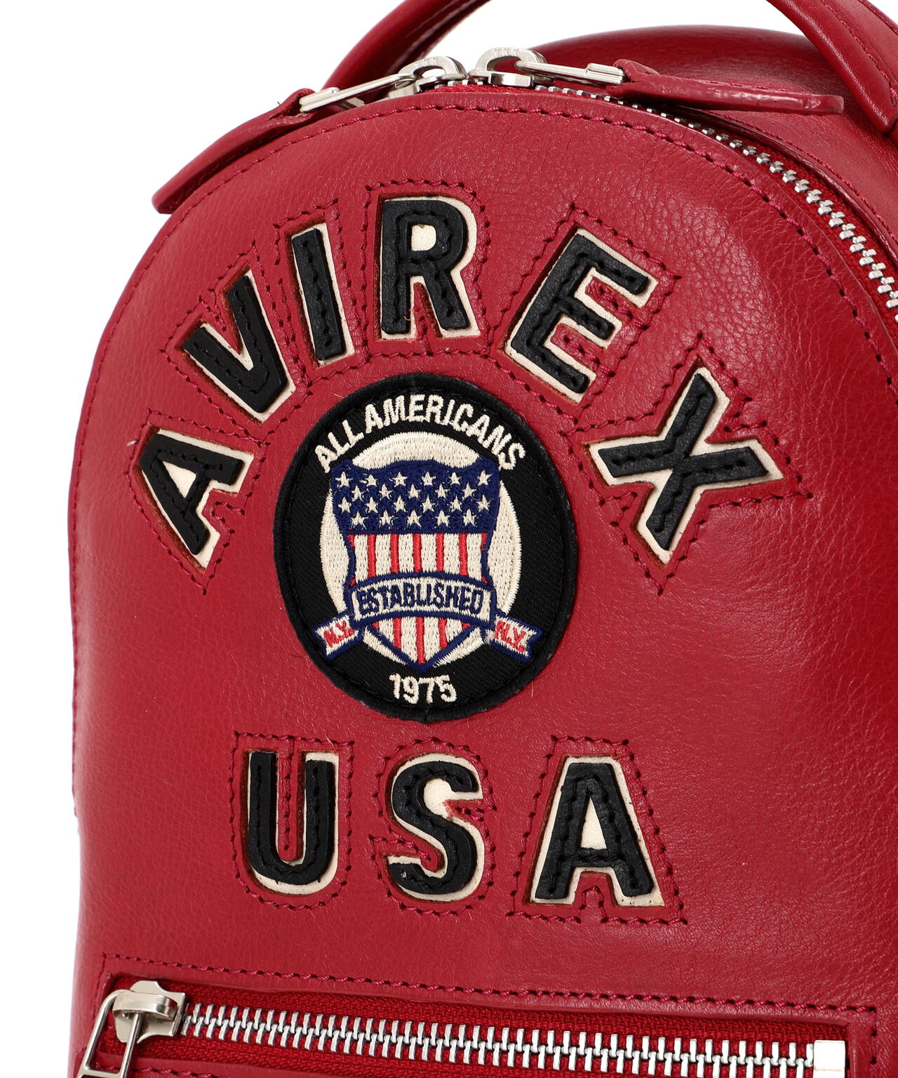 《直営店限定》VARSITY LEATHER MINI BACKPACK/AVX 5653