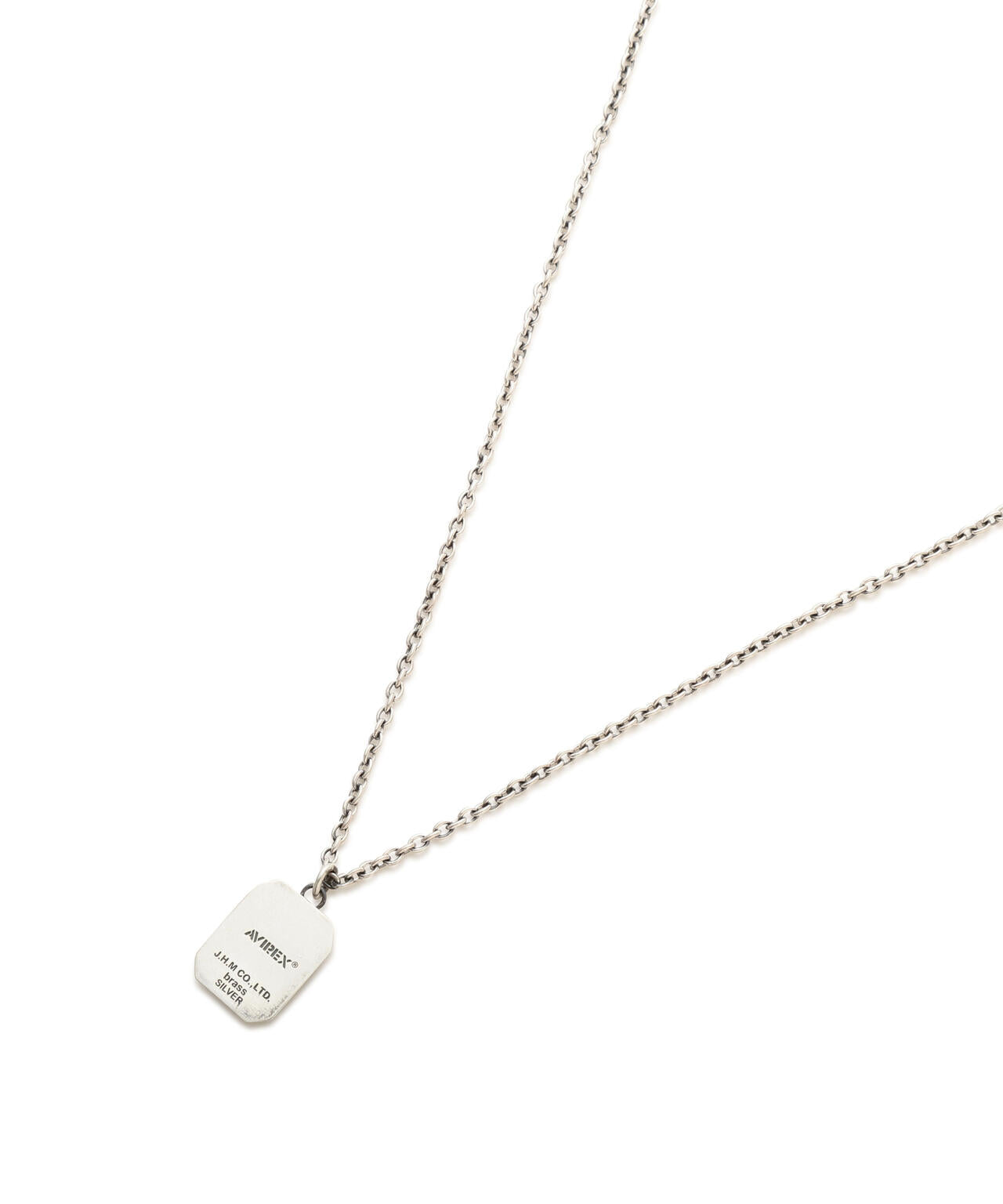 《AVIREX by J.H.M CO.，LTD.》MATERIAL COMBI SIGNET NECKLACE ”USAF”