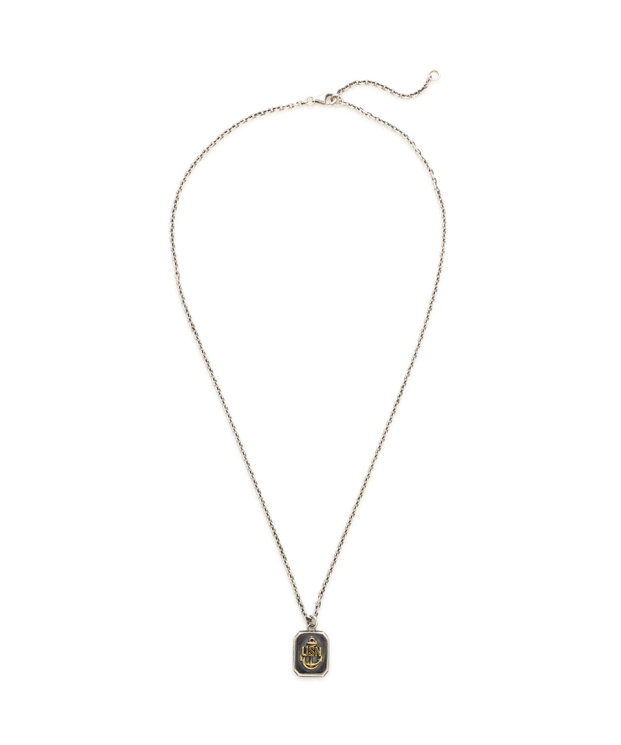《AVIREX by J.H.M CO.，LTD.》MATERIAL COMBI SIGNET NECKLACE ”USN”