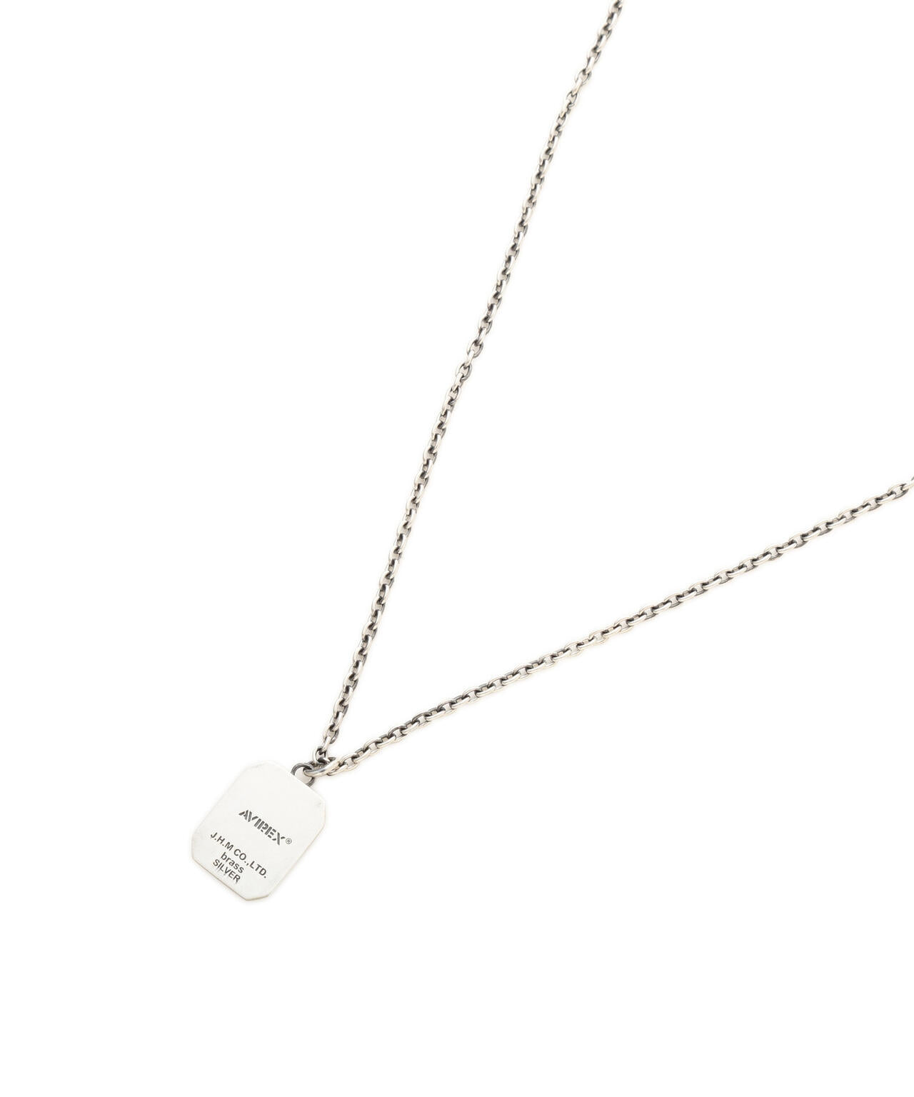《AVIREX by J.H.M CO.，LTD.》MATERIAL COMBI SIGNET NECKLACE ”USN”