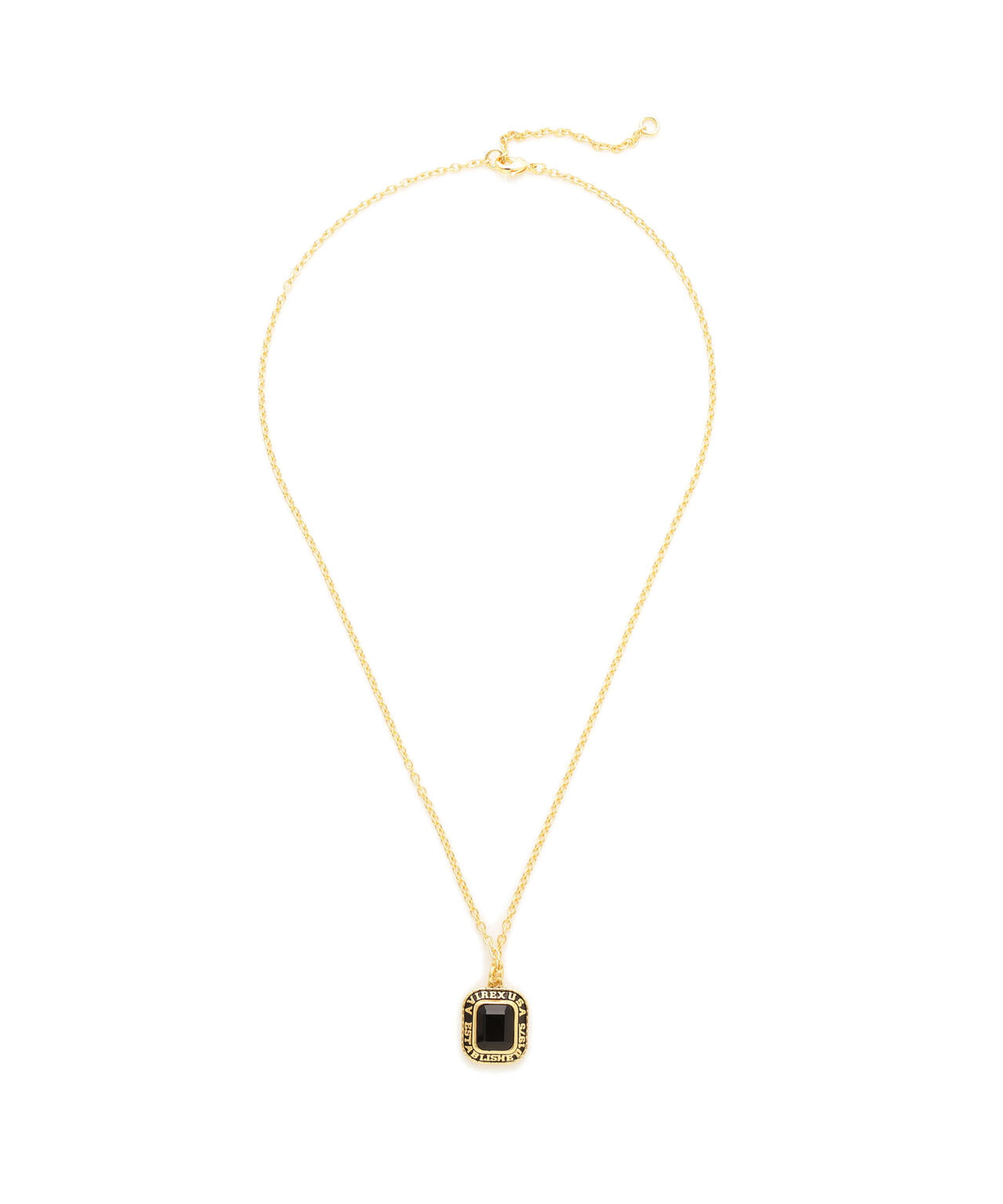 《AVIREX by J.H.M CO.，LTD.》BLASS COLLEGE NECKLACE WITH ONYX ”USN”